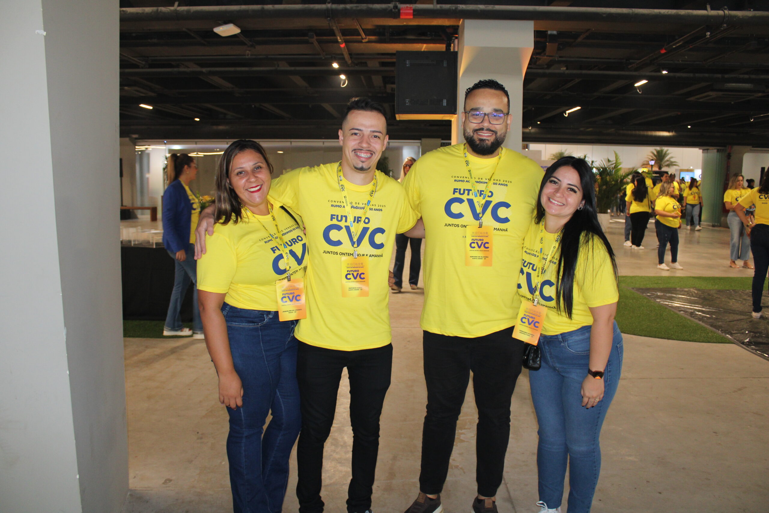 Jaqueline do Amaral, Matheus Girau, Adriano de Oliveira, e Fernanda Siviero