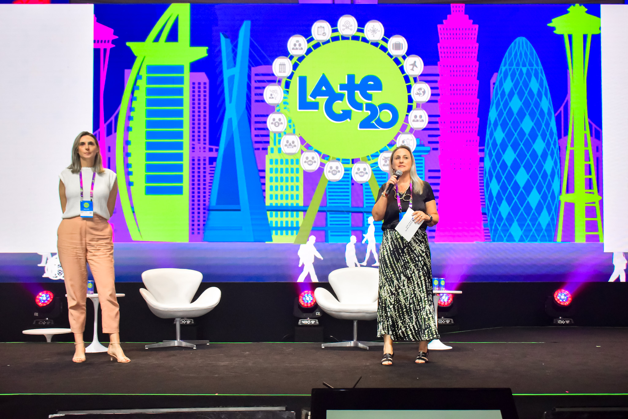 Mariana Treviza e Cátia Schick, da United Airlines Mariana Treviza e Cátia Schick, da United Airlines