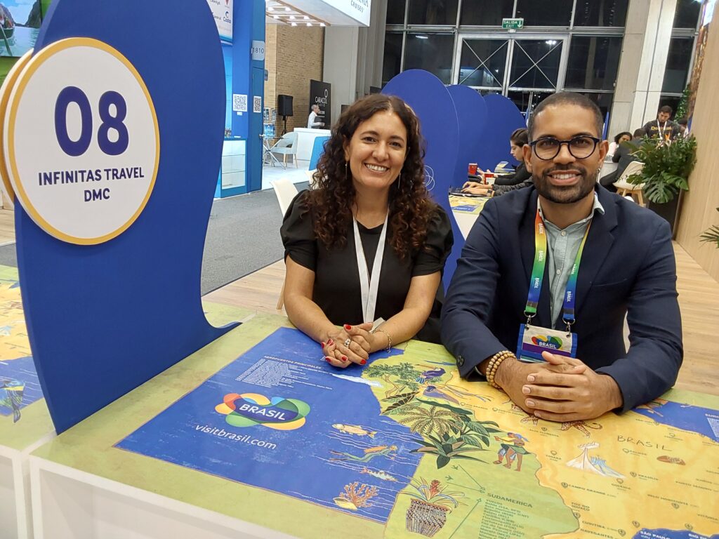 Michelle Puell e Daian Silva, da Infinitas Travel