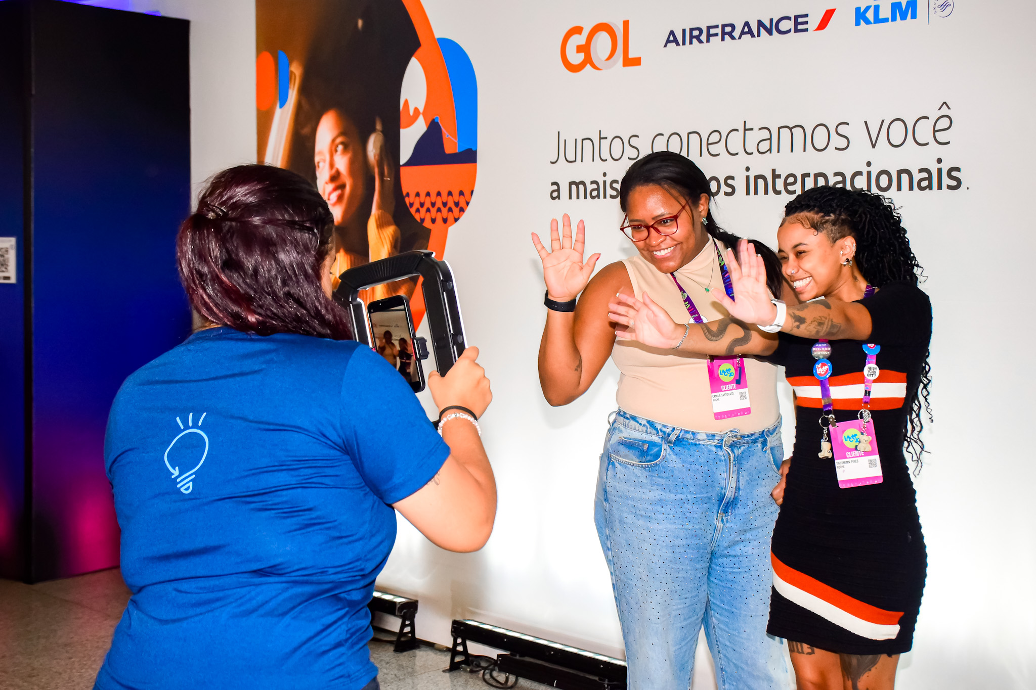 Os participantes gravaram vídeos de depoimentos sobre o Lacte20 Os participantes gravaram vídeos de depoimentos sobre o Lacte20