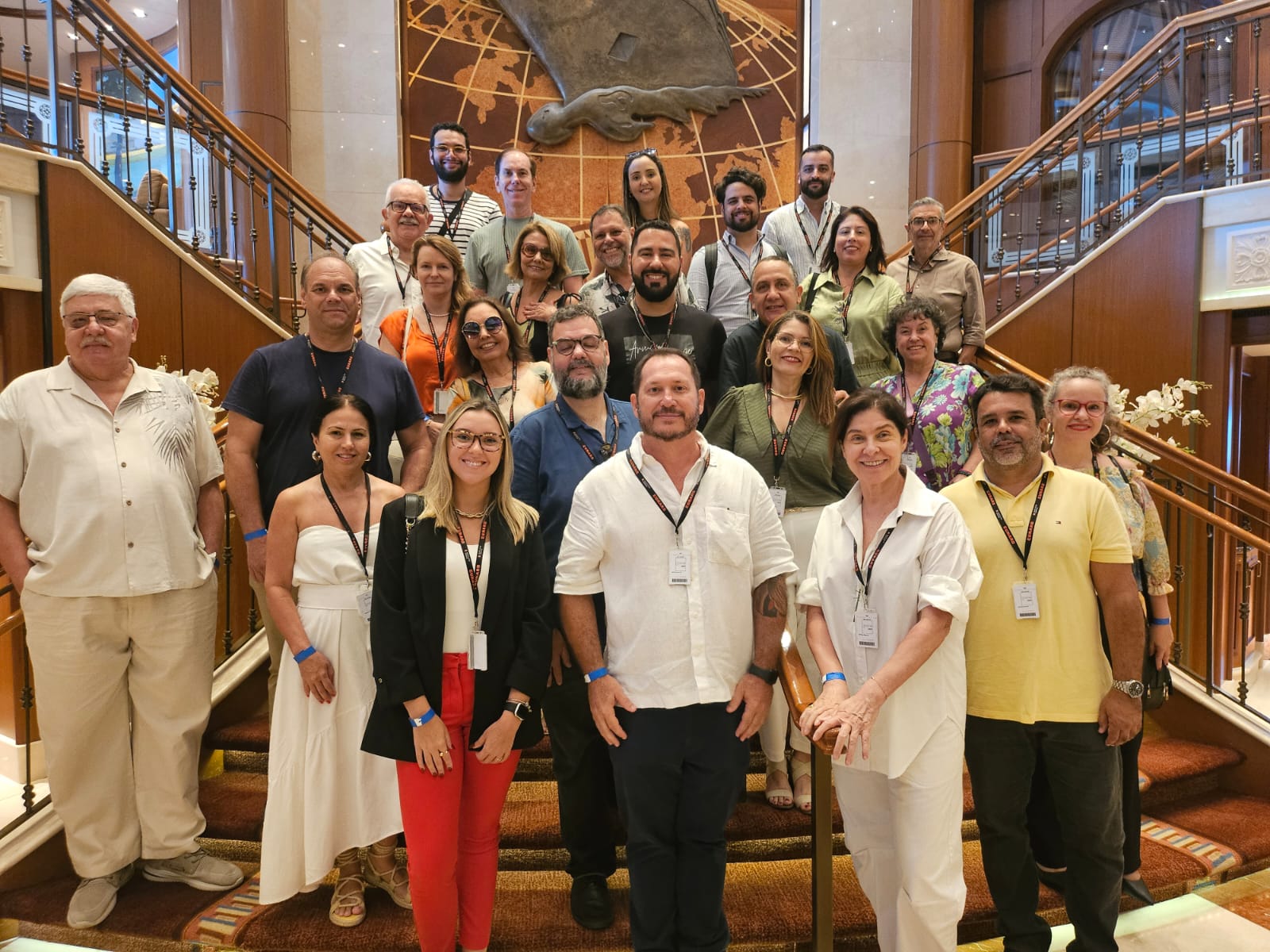 A ação teve por objetivo promover o networking e apresentar o navio A ação teve por objetivo promover o networking e apresentar o navio