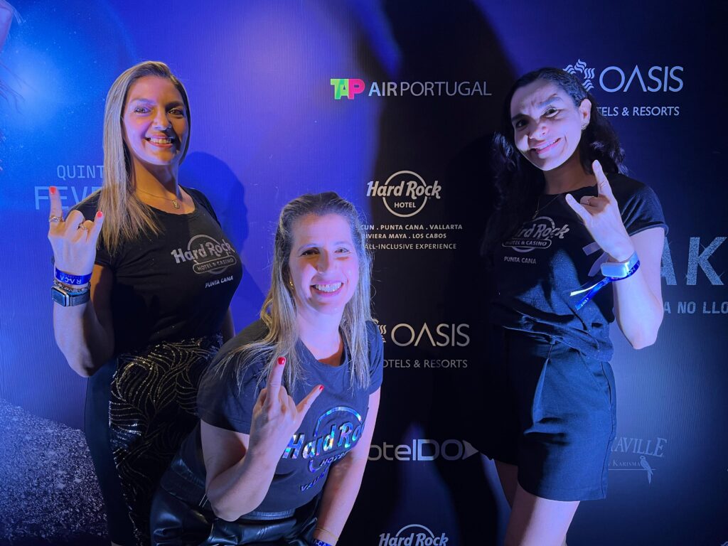 Glaucia Barbosa, Luciana Nasser e Carla Cecchele do Hard Rock Hotels All Inclusive