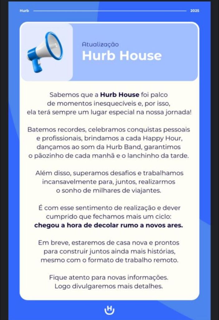 WhatsApp Image 2025 02 14 at 17.29.18 1 EXCLUSIVO: ex-funcionário acusa Hurb de esconder bens e atrasar salários; já a empresa promete novo escritório em breve
