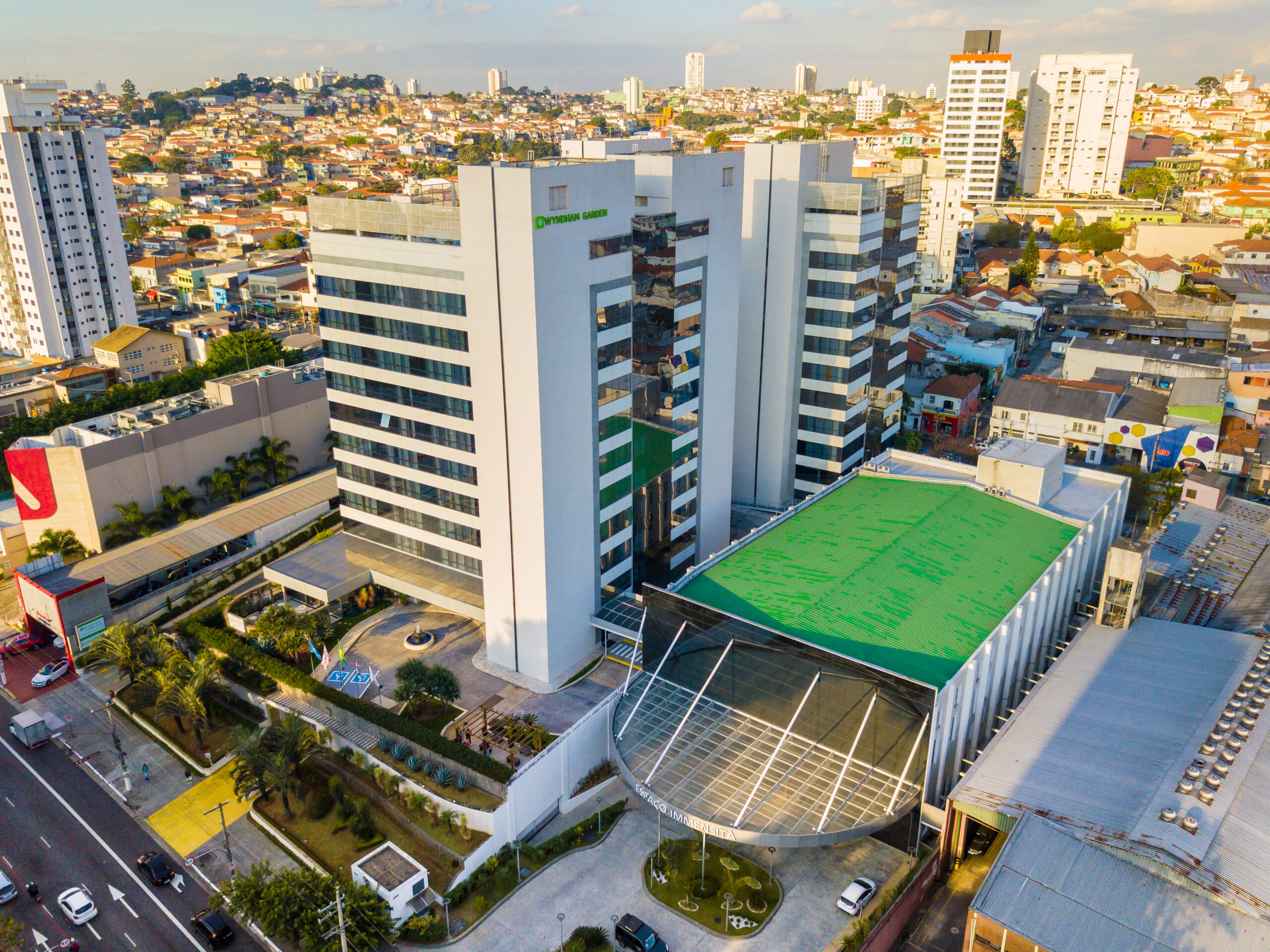 Trul Hotéis assume administração do Wyndham Garden São Paulo Convention Nortel 1 Junto com o empreendimento de 345 apartamentos, a operadora ainda será responsável pela gestão do Espaço Immensità, anexo ao complexo (Divulgação/Trul Hotéis)