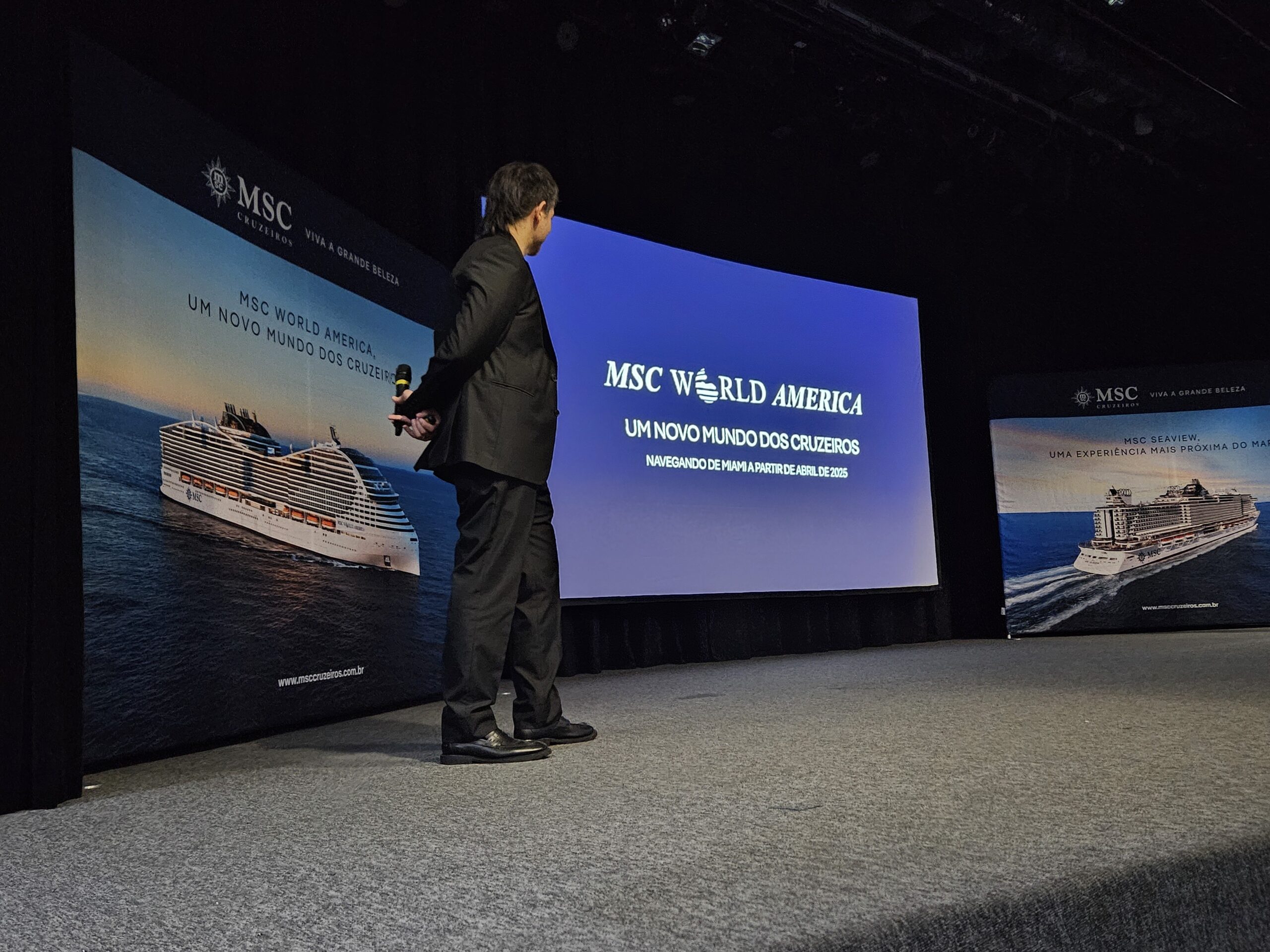 Apresentação do novo navio da MSC: MSC World America Apresentação do novo navio da MSC: MSC World America