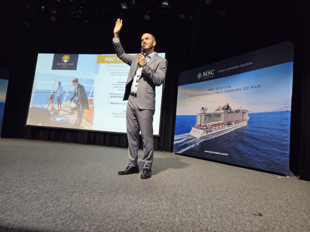 Rafael Grosso, gerente comercial da MSC Cruzeiros