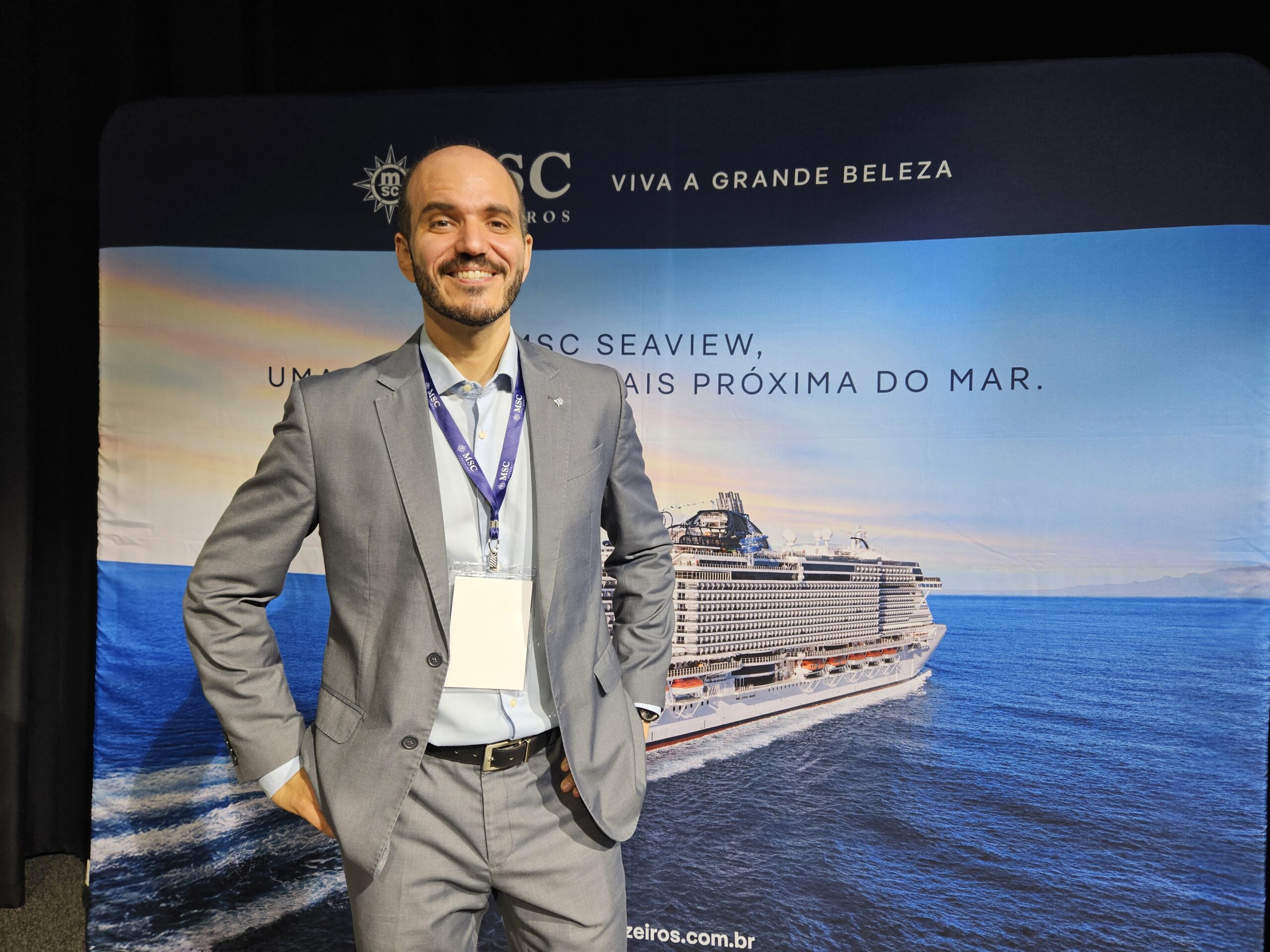 Rafael Grosso, gerente comercial da MSC Cruzeiros Rafael Grosso, gerente comercial da MSC Cruzeiros
