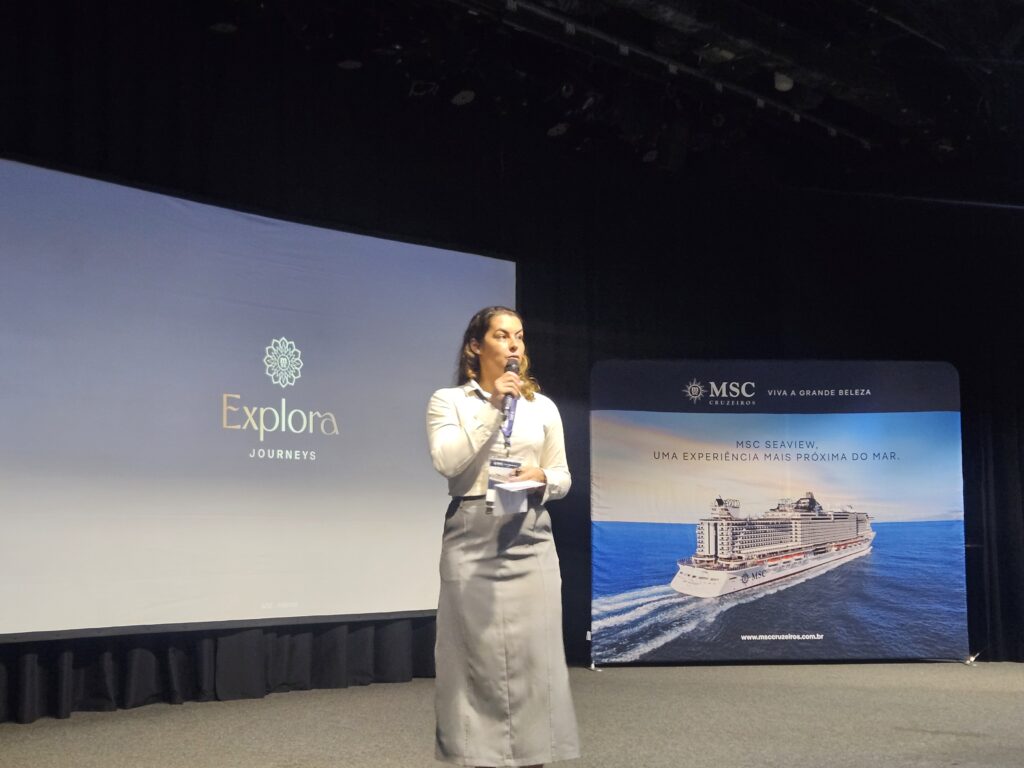 Elisangela Silva, coordenadora de vendas da MSC Cruzeiros