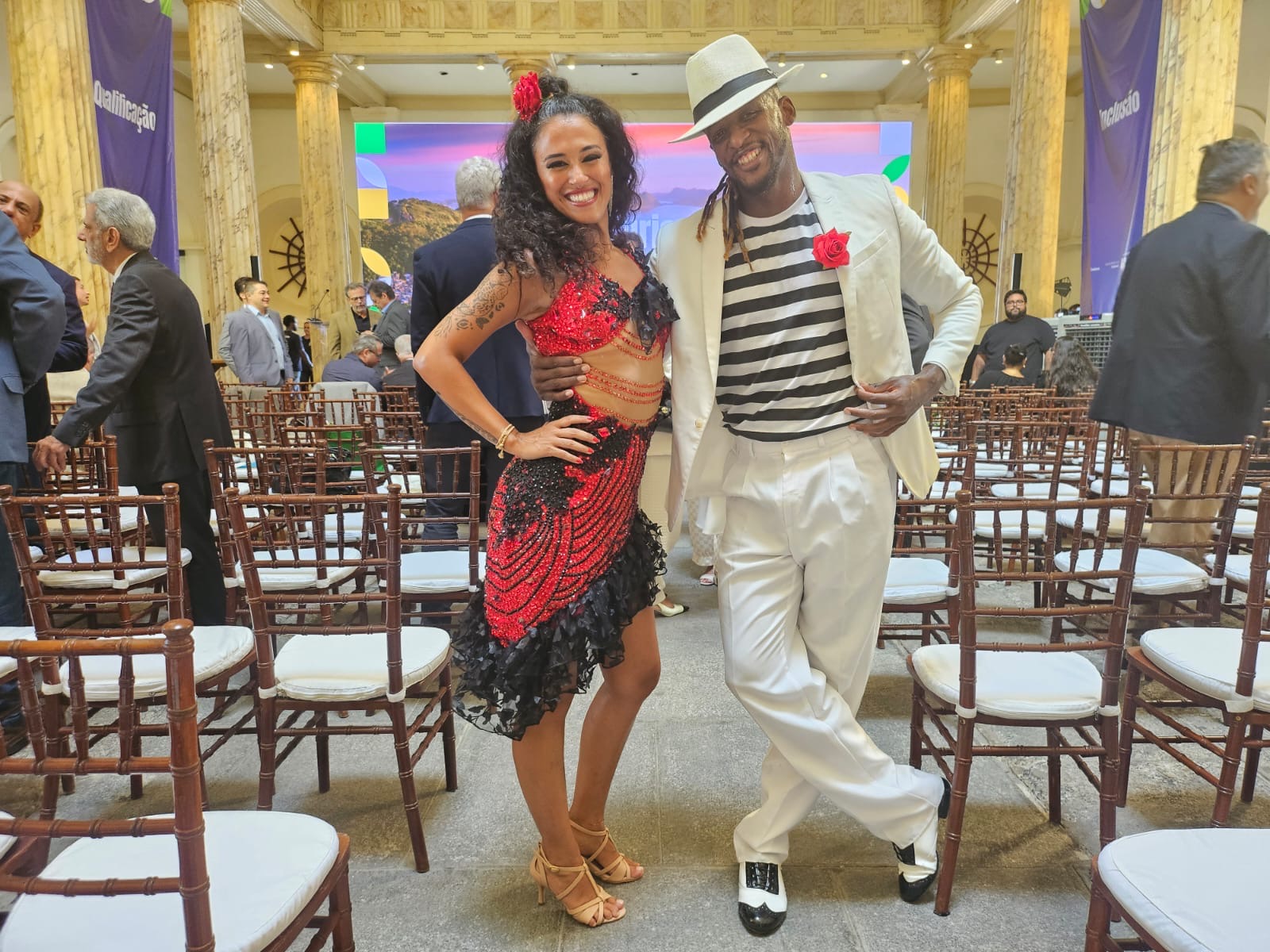 Apresentação de dança durante evento no Rio de Janeiro