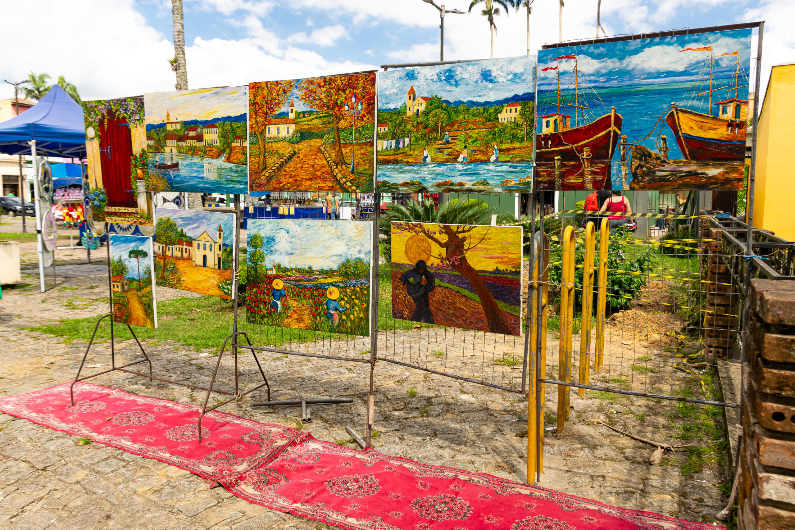 Artesanato de rua em Morretes