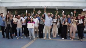 Fábio Oliveira e equipe de franchising (Divulgação/BeFly)
