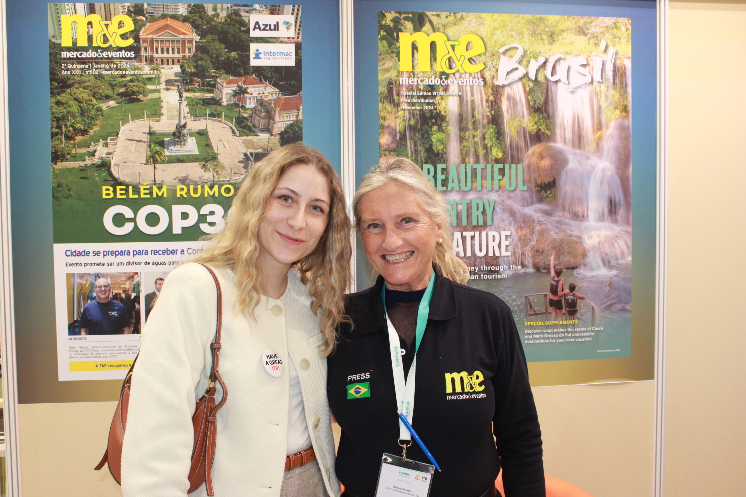 Felicia Dominguez, da ITB com Rosa Masgrau, do M&E Felicia Dominguez, da ITB com Rosa Masgrau, do M&E