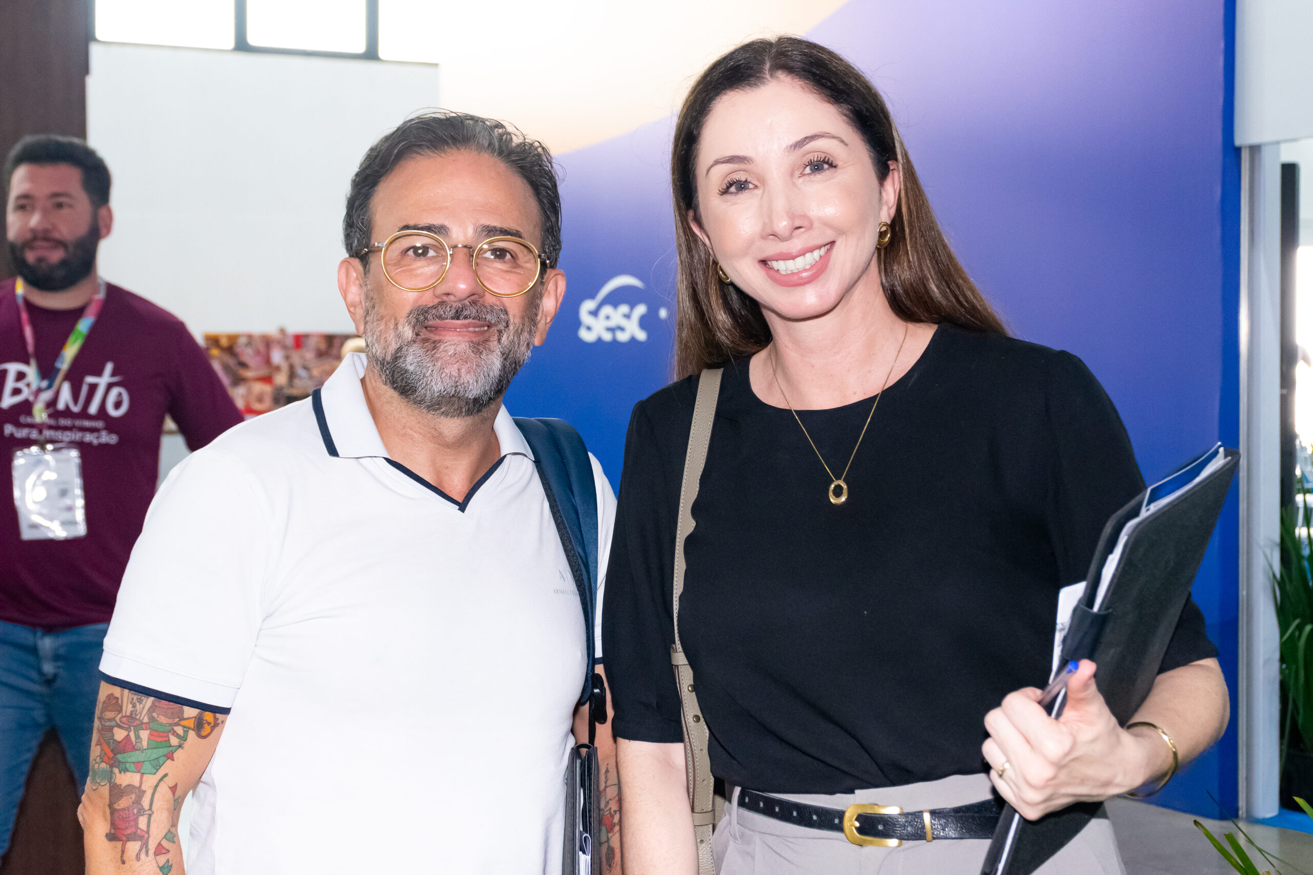 Geninho Góes e Aline Herkenhoff, da BNT Mercosul