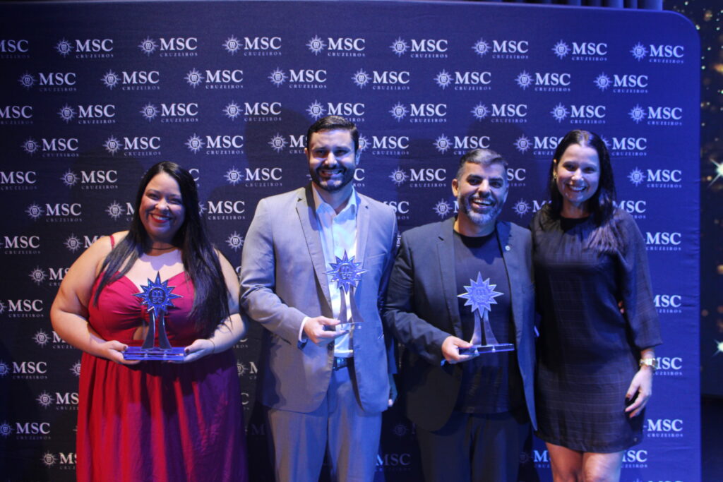 Agências premiadas na categoria Top Internacional: Clube Turismo, Abreutur e Rique Viagens