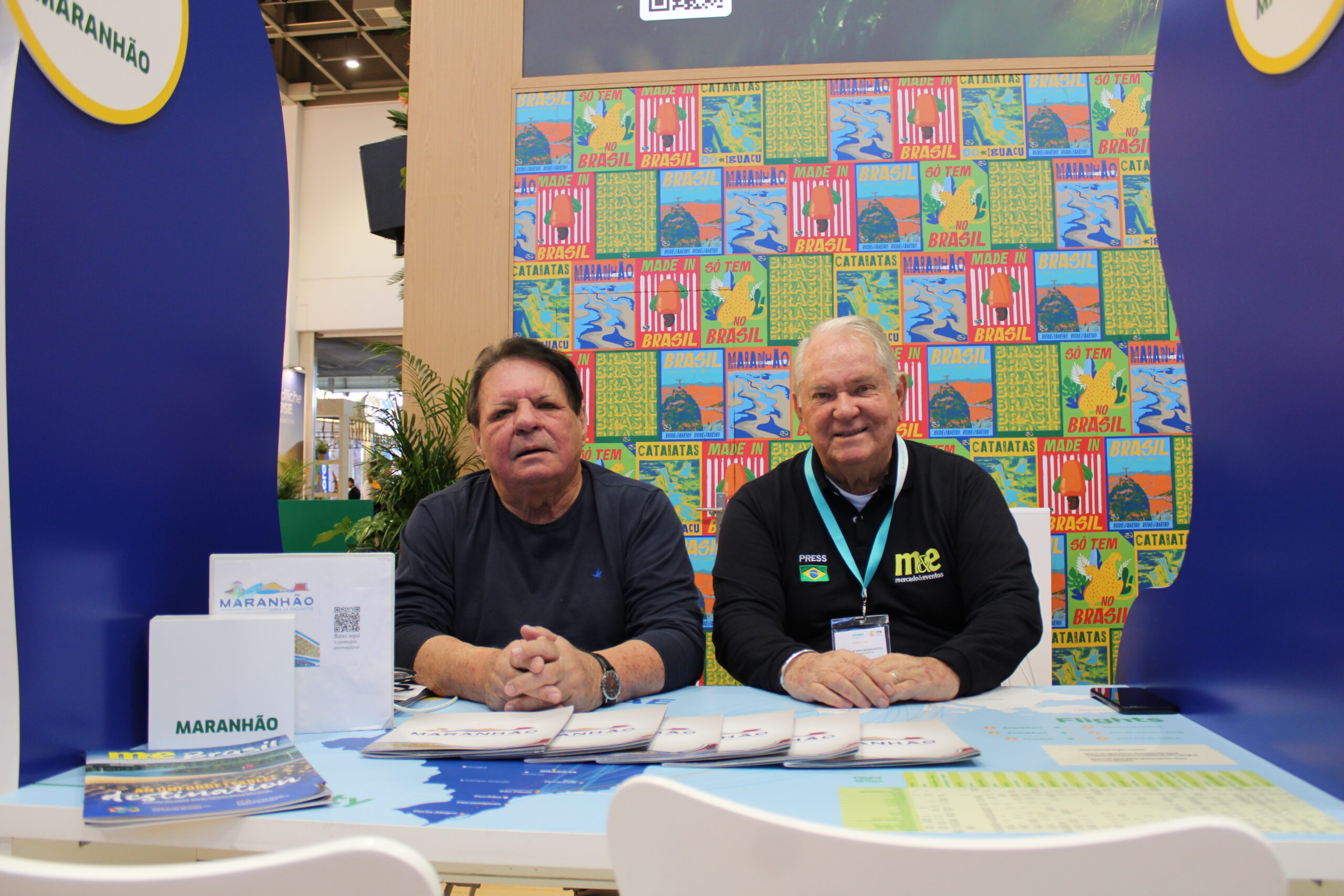 Airton Abreu, do Maranhão, e Roy Taylor, do M&E Airton Abreu, do Maranhão, e Roy Taylor, do M&E