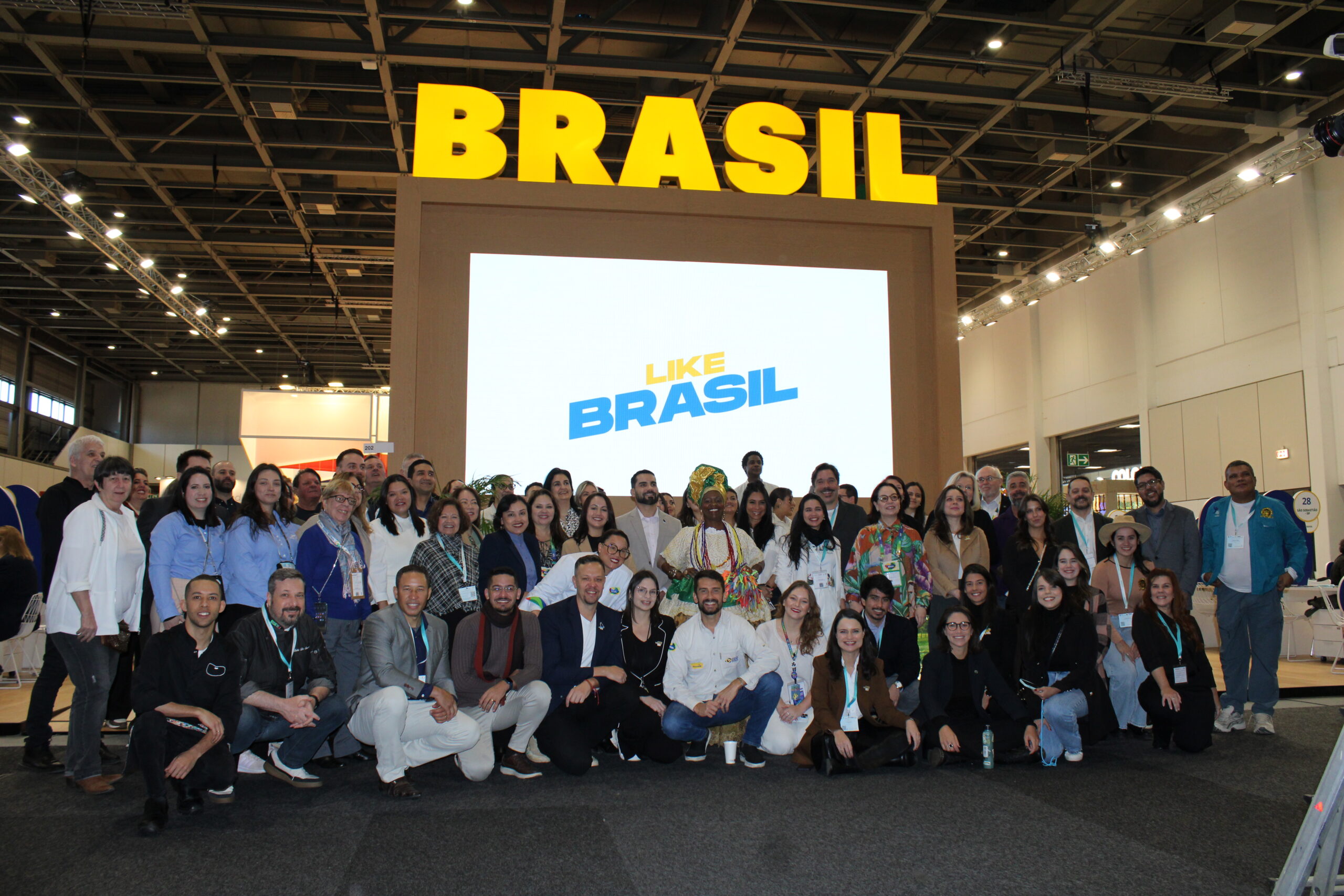 Coexpositores do estande da Embratur na ITB 2025