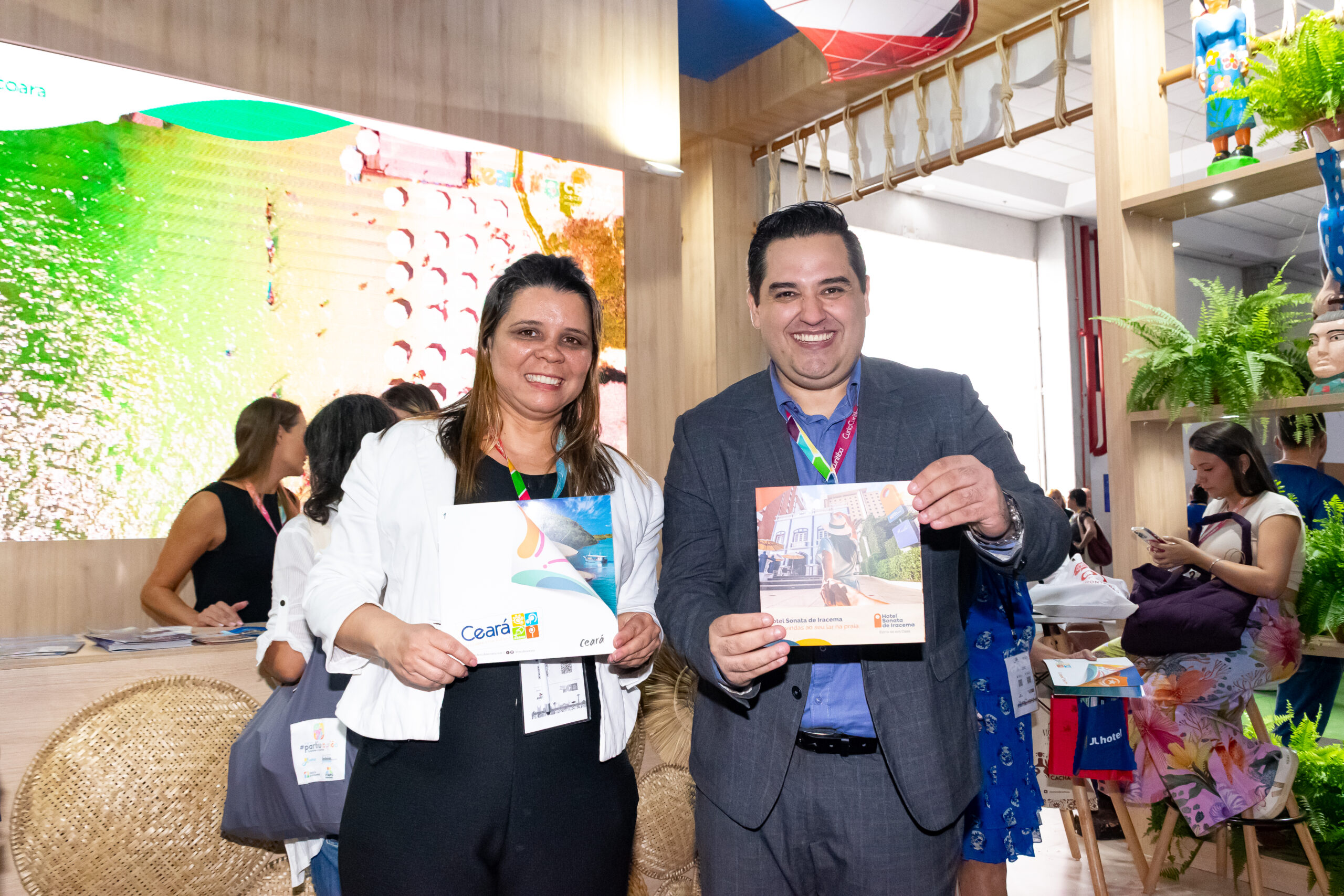 Ítala Silva e Wesley Assis, integrantes da delegação do Ceará