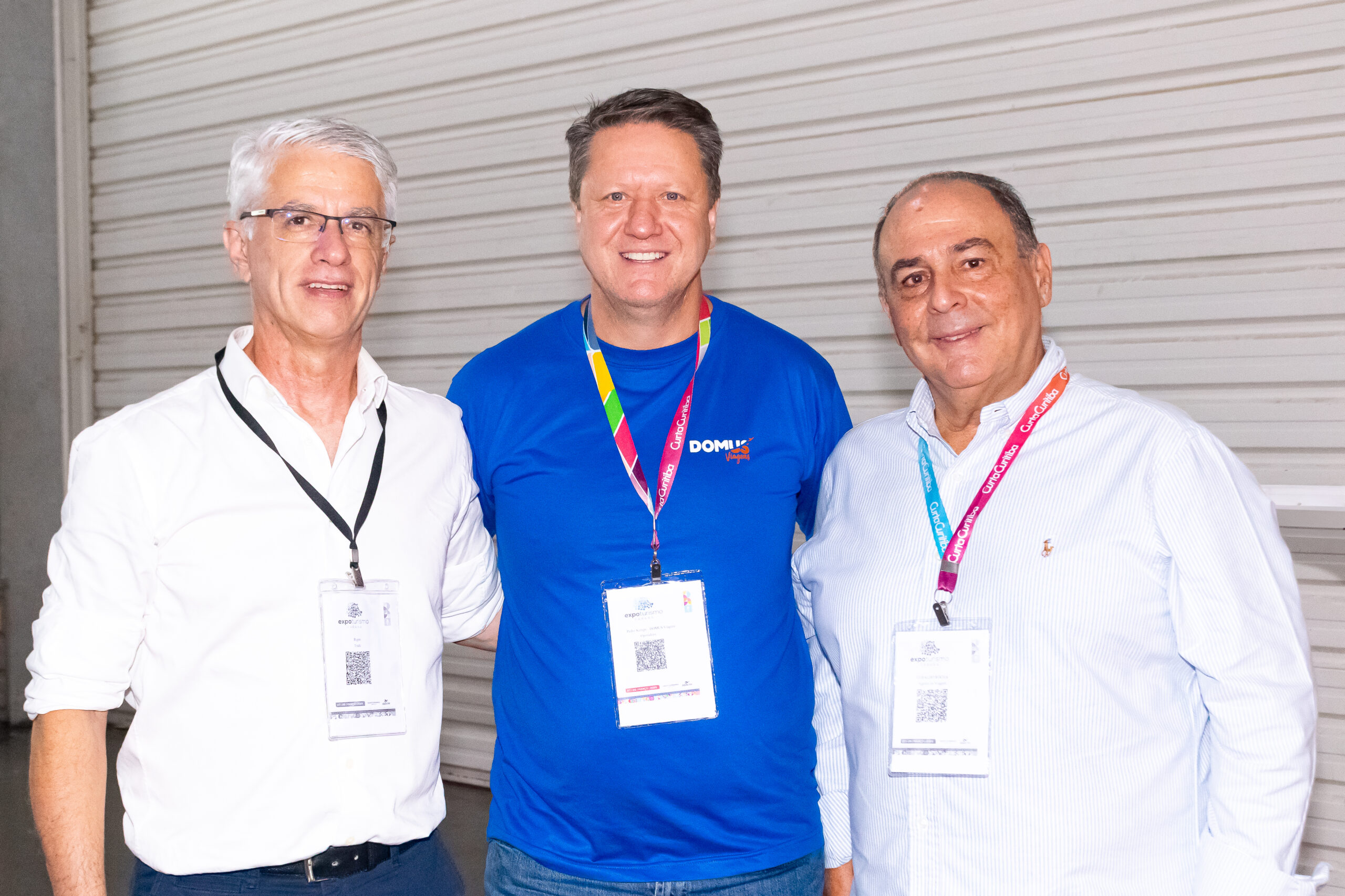 João Alceu Rigon, da Abav-PR, Pedro Kempe, da Domus Operadora e Geraldo Rocha