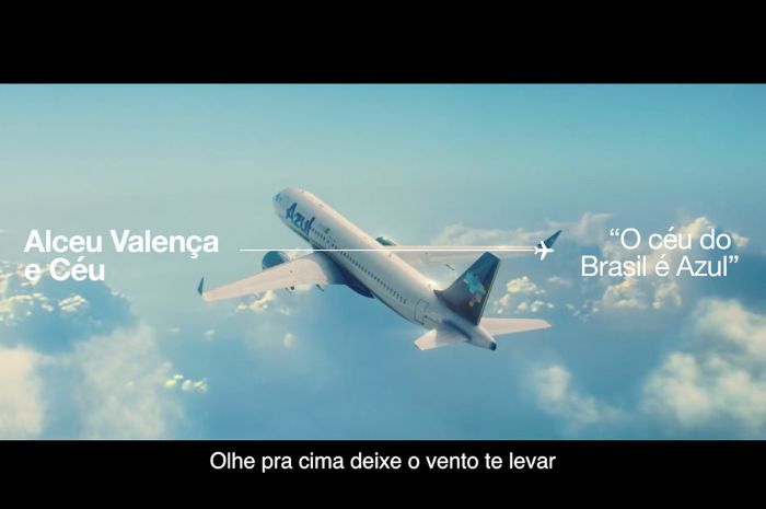 "O Céu do Brasil é Azul": nova campanha publicitária da companhia tem início nesta terça (25) em rede nacional 1 (Reprodução do Youtube/Azul)