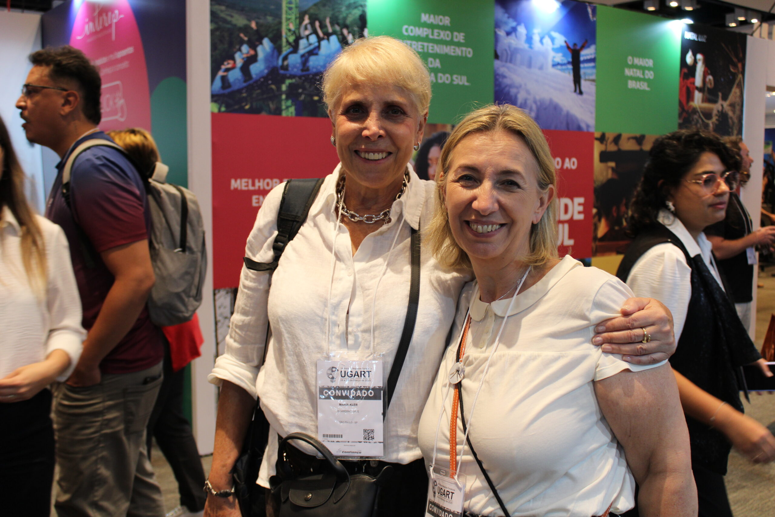 Maria Kler, da Boarding Gate, e Sandrine Mauricette, da Lês Hotels Baverez