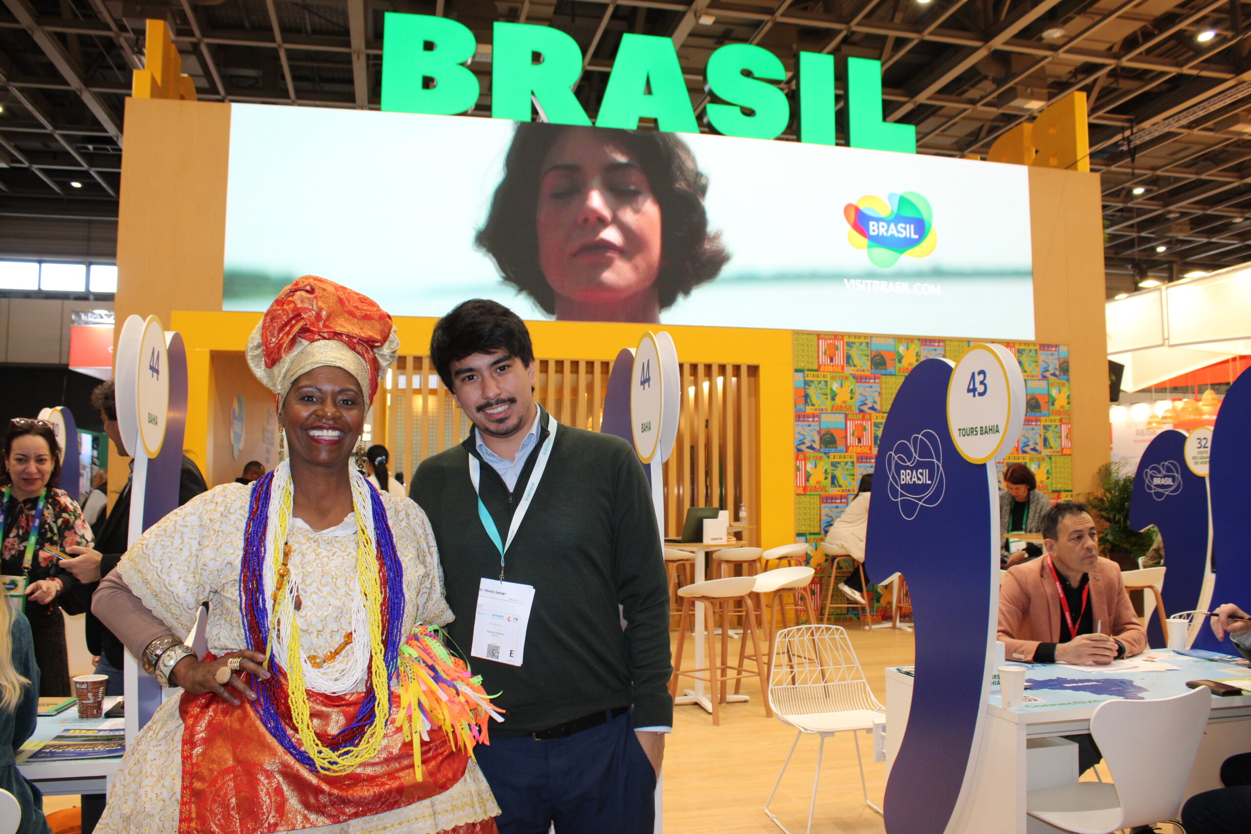 Marly Trindade e Eduardo Koshima, da Setur-BA Marly Trindade e Eduardo Koshima, da Setur-BA