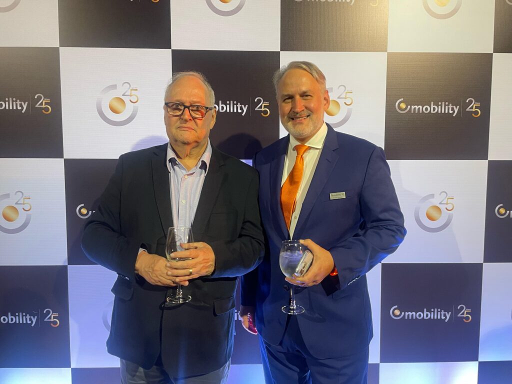 Oswaldo Melantonio, presidente da Mobility e Oskar Kedor, CEO da Mobility