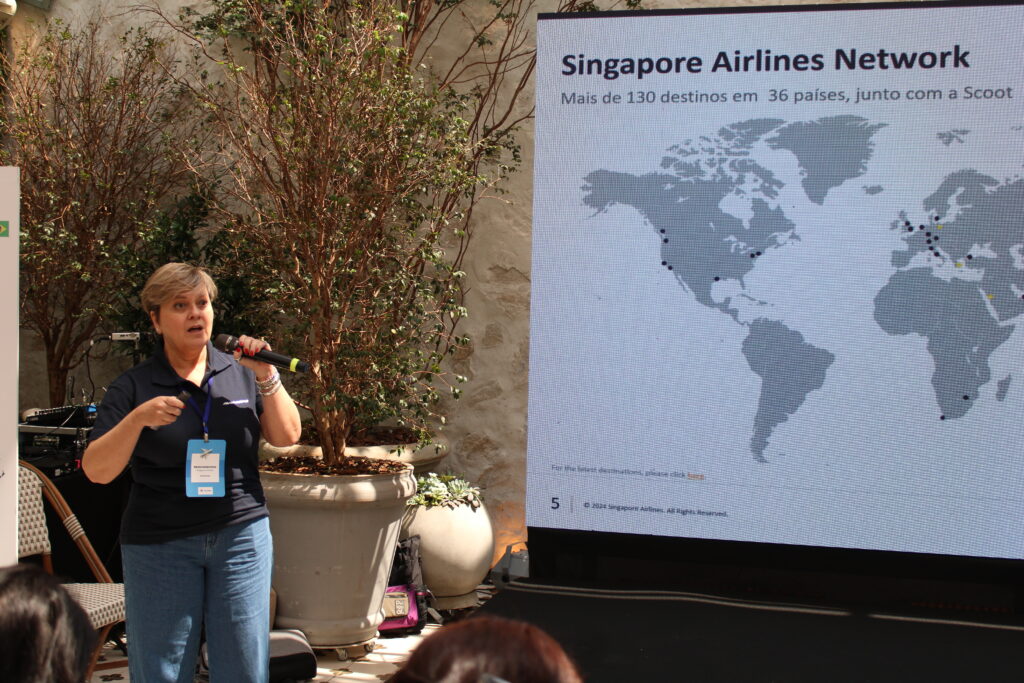 Nadia Kardouss, representante da Singapore Airlines