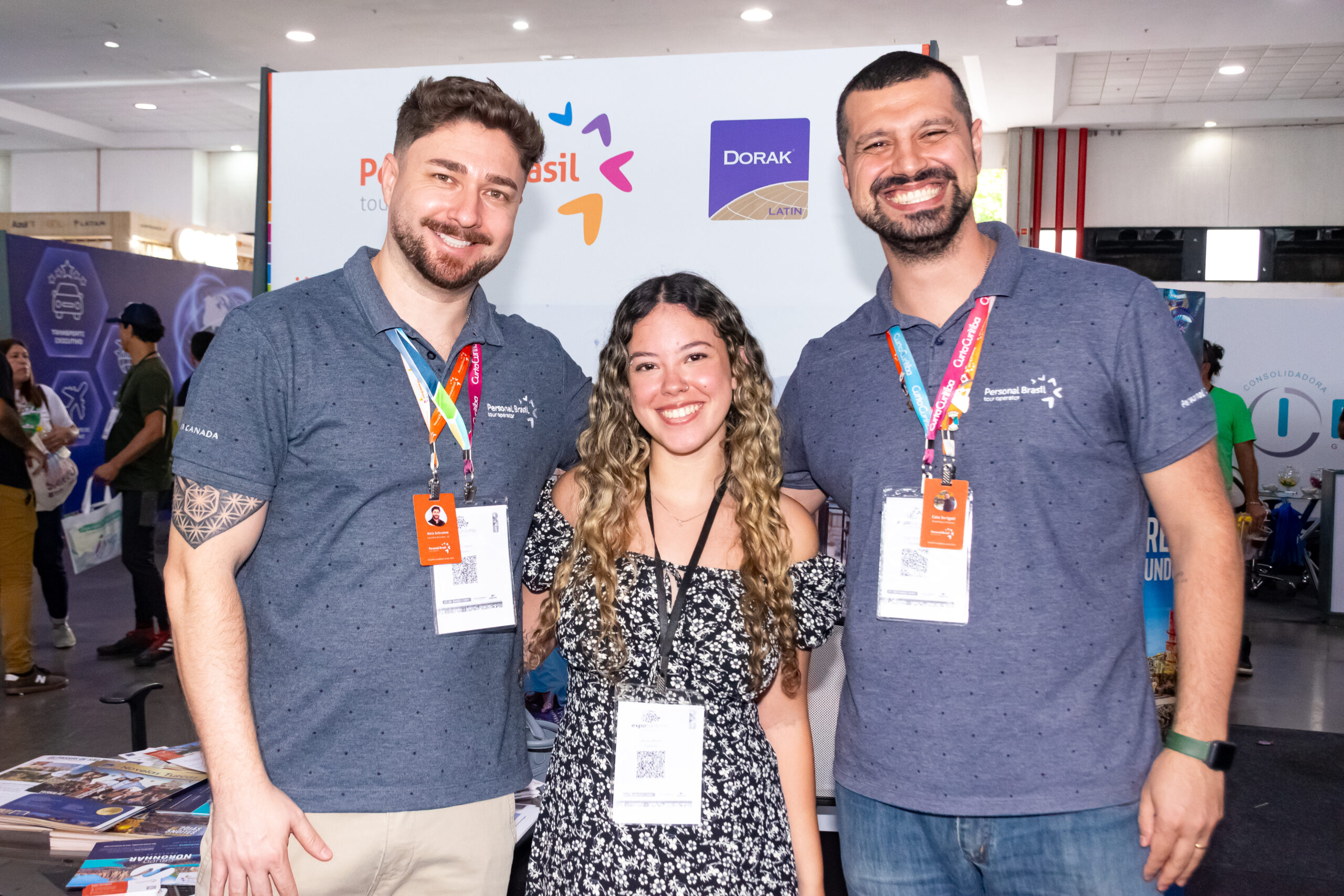 Neto Schramm, Beatriz Marchi e Caio Serigati, da Personal Brasil