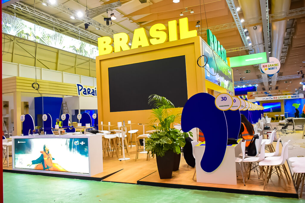 O estande da Embratur tem mais de 20 coexpositores