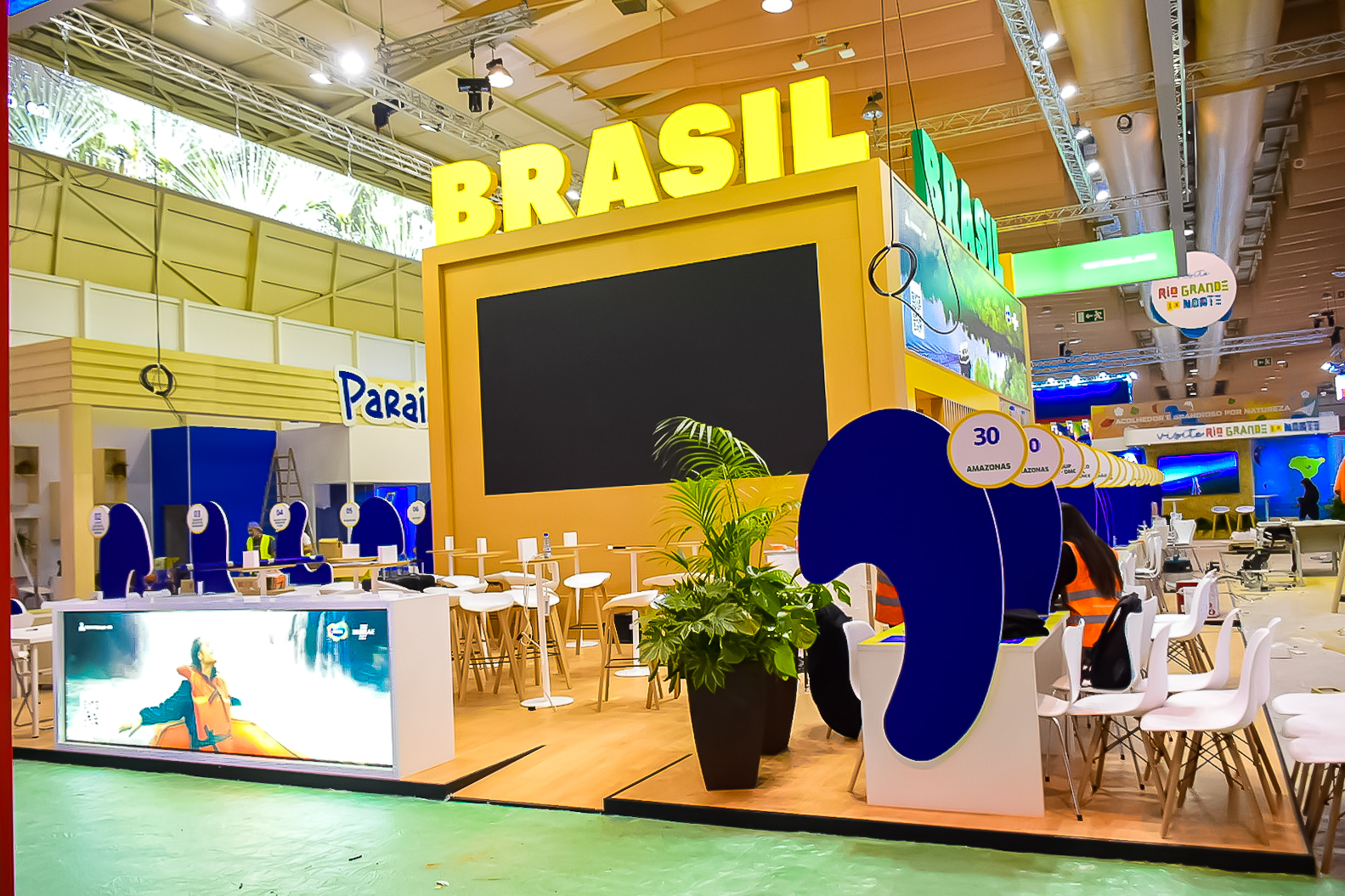 O estande da Embratur tem mais de 20 coexpositores