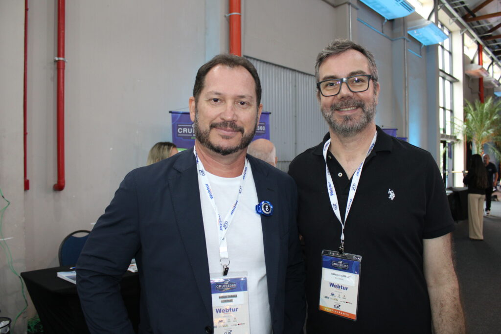 Pablo Zabala, da Discover, e Rafael Lickfeldt, da MG Travel