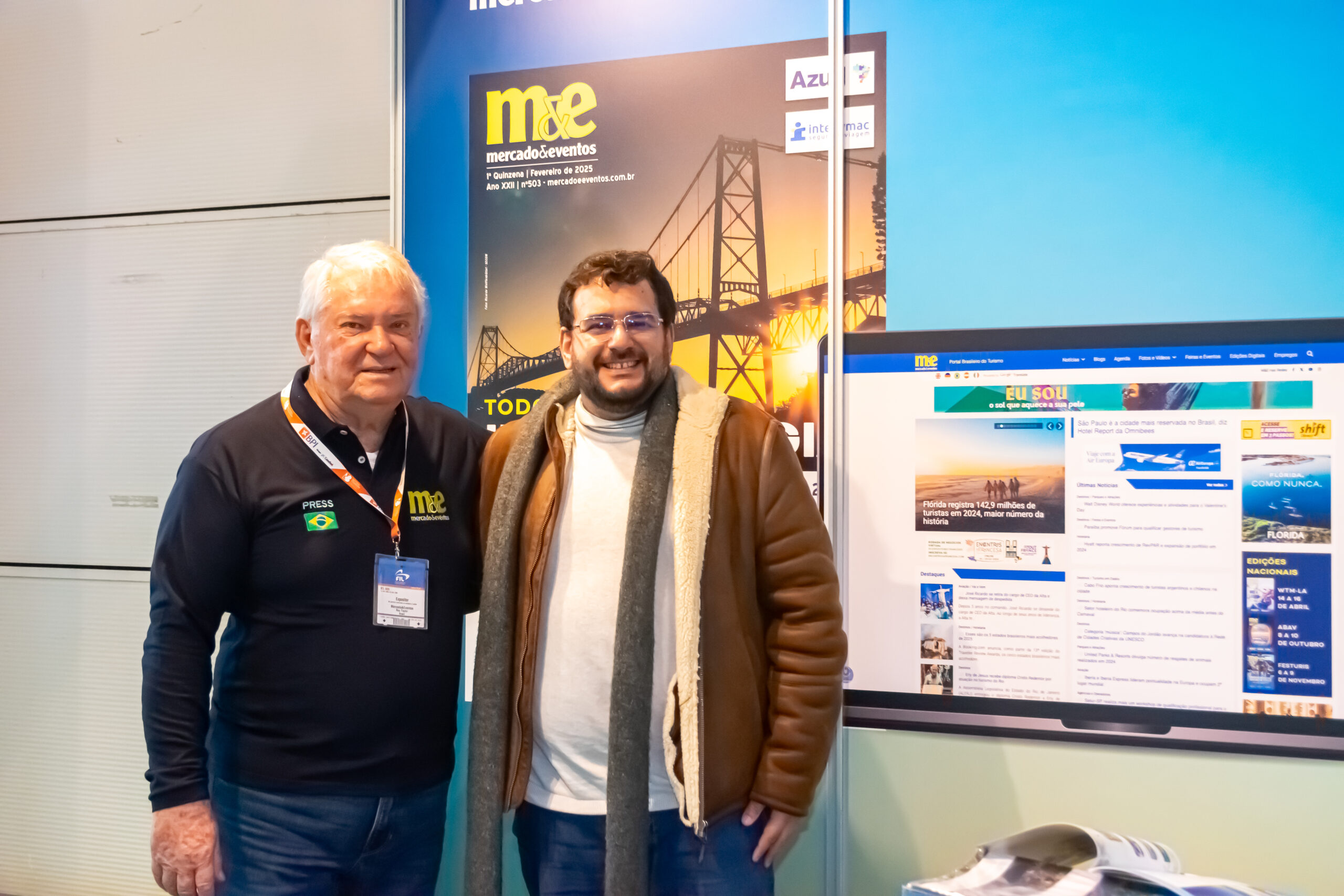 Roy Taylor, do M&E e Francisco Baqueiro, do Hotel Catussaba Roy Taylor, do M&E e Francisco Baqueiro, do Hotel Catussaba