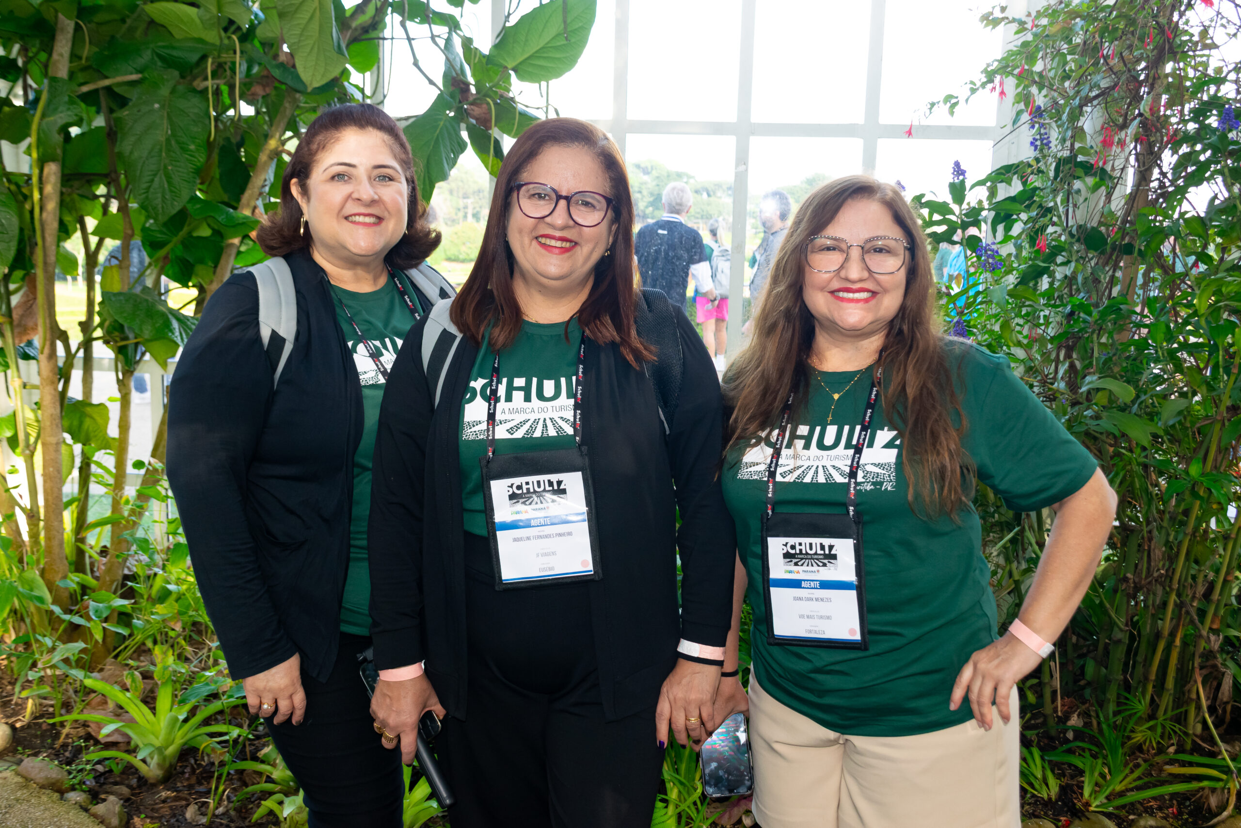 Samia Almeida, da Happy Travel, Jaqueline Punheiro, da JF Viagens e Joana Menezes, da Voe Mais Turismo
