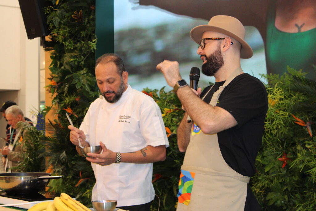 Um cooking show foi promovido no stand da Embratur