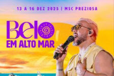 Belo em Alto Mar retorna em 2025 com cruzeiro especial e gravação de DVD