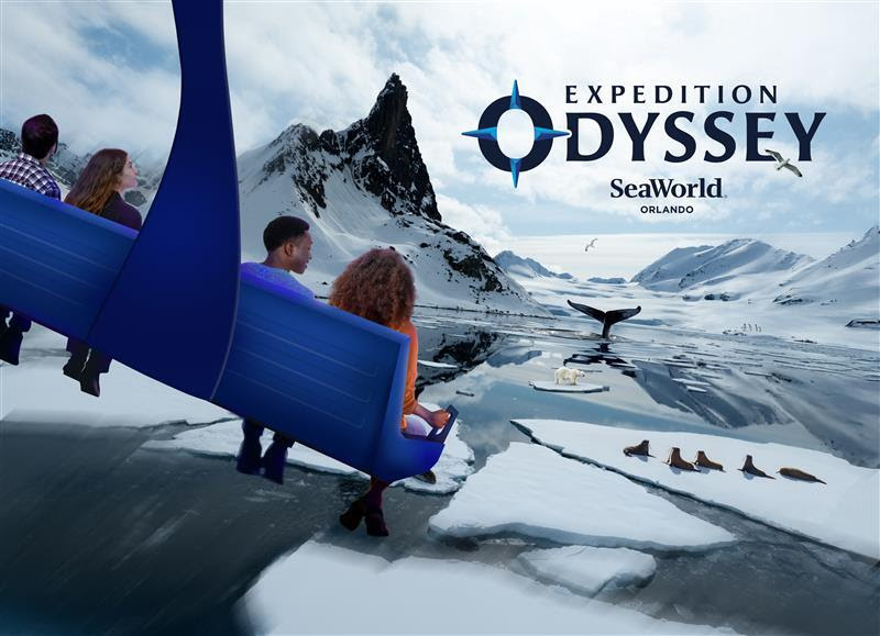 SeaWorld Orlando revela detalhes sobre nova atração com inauguração prevista para 2025 1 Expedition Odyssey apresentará tecnologia de ponta, imagens reais e encontros próximos com a vida selvagem do Ártico em uma experiência para toda a família (Divulgação/United Parks/SeaWorld)