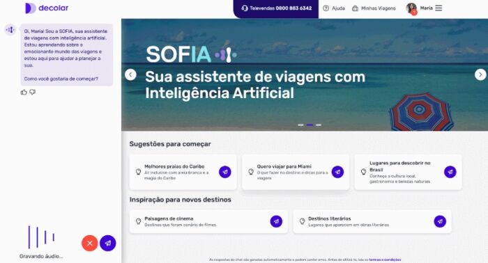 SOFIA: Decolar celebra um ano com mais de 300 mil interações mensais com sua assistente de viagens com IA 1 2025 Sofia e1745417211452 SOFIA: Decolar celebra um ano com mais de 300 mil interações mensais com sua assistente de viagens com IA