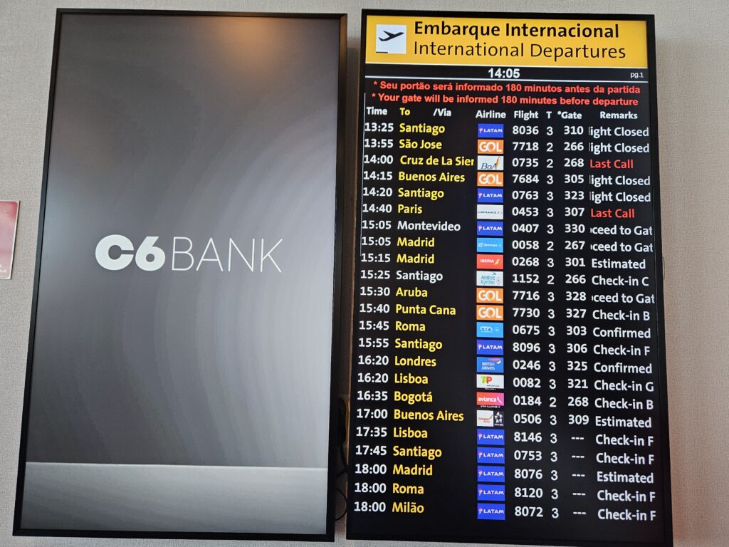 Painel de bordo para não perder hora