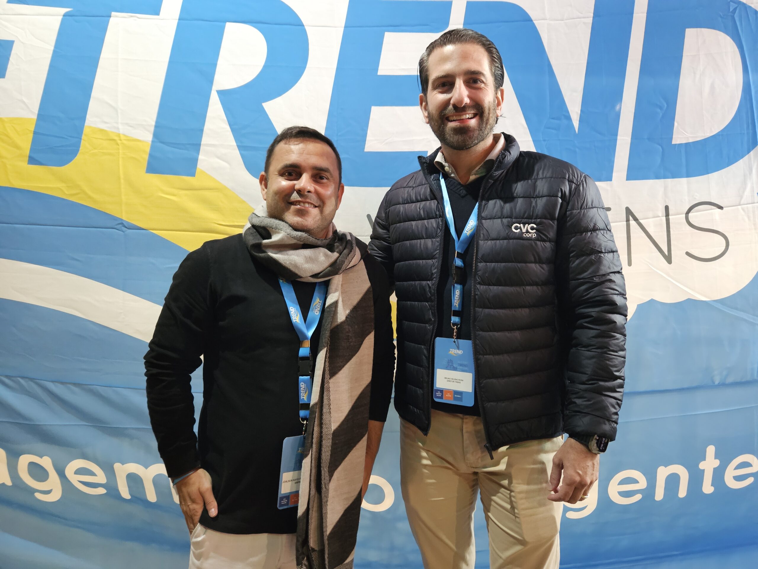 Kayo Barbosa, da Emprotur, e Bruno Heleno, da Trend