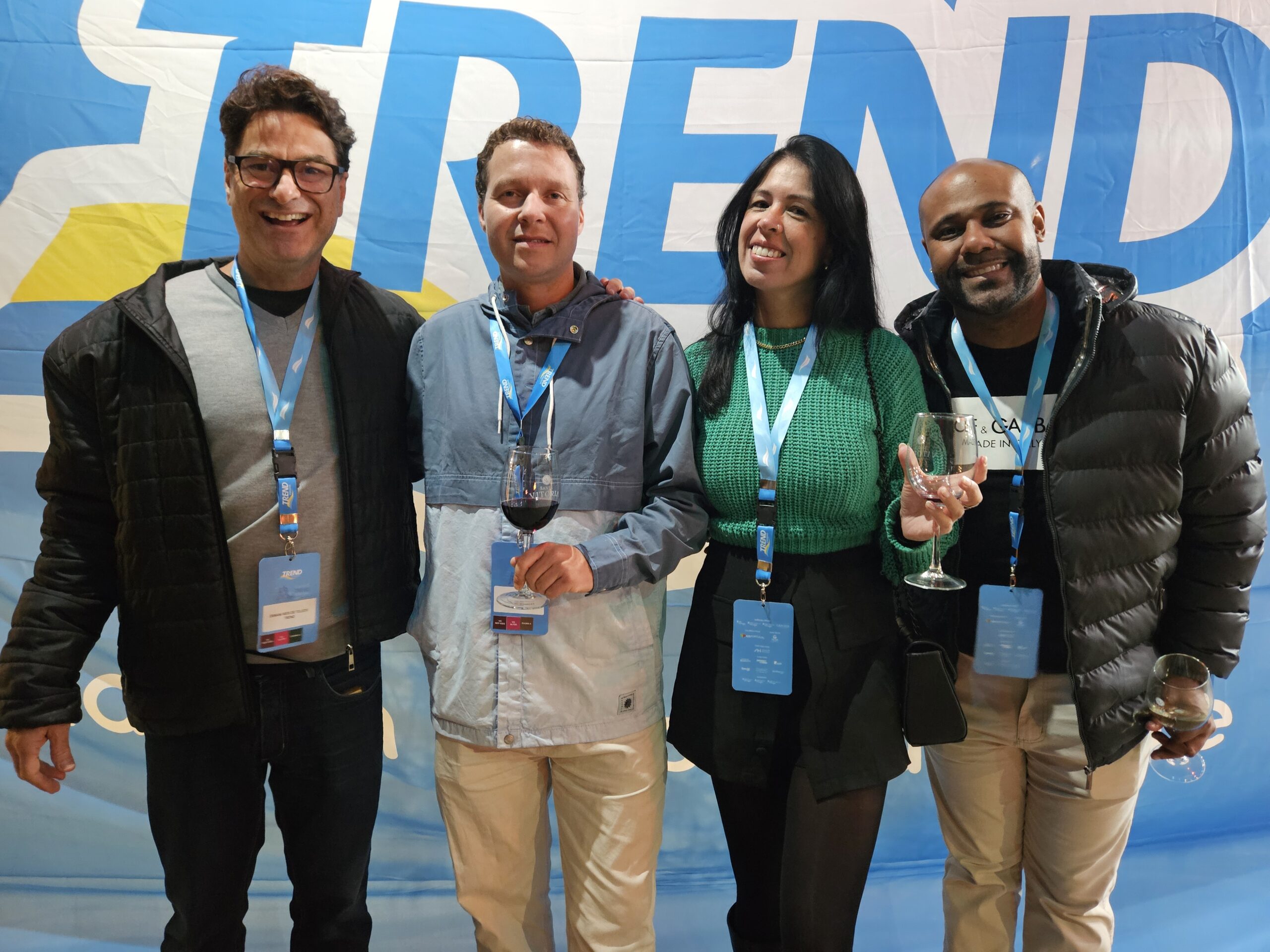 Ernani Reis, Reinaldo Borelli, Michele Pereira e Thiago Henrique, da Trend