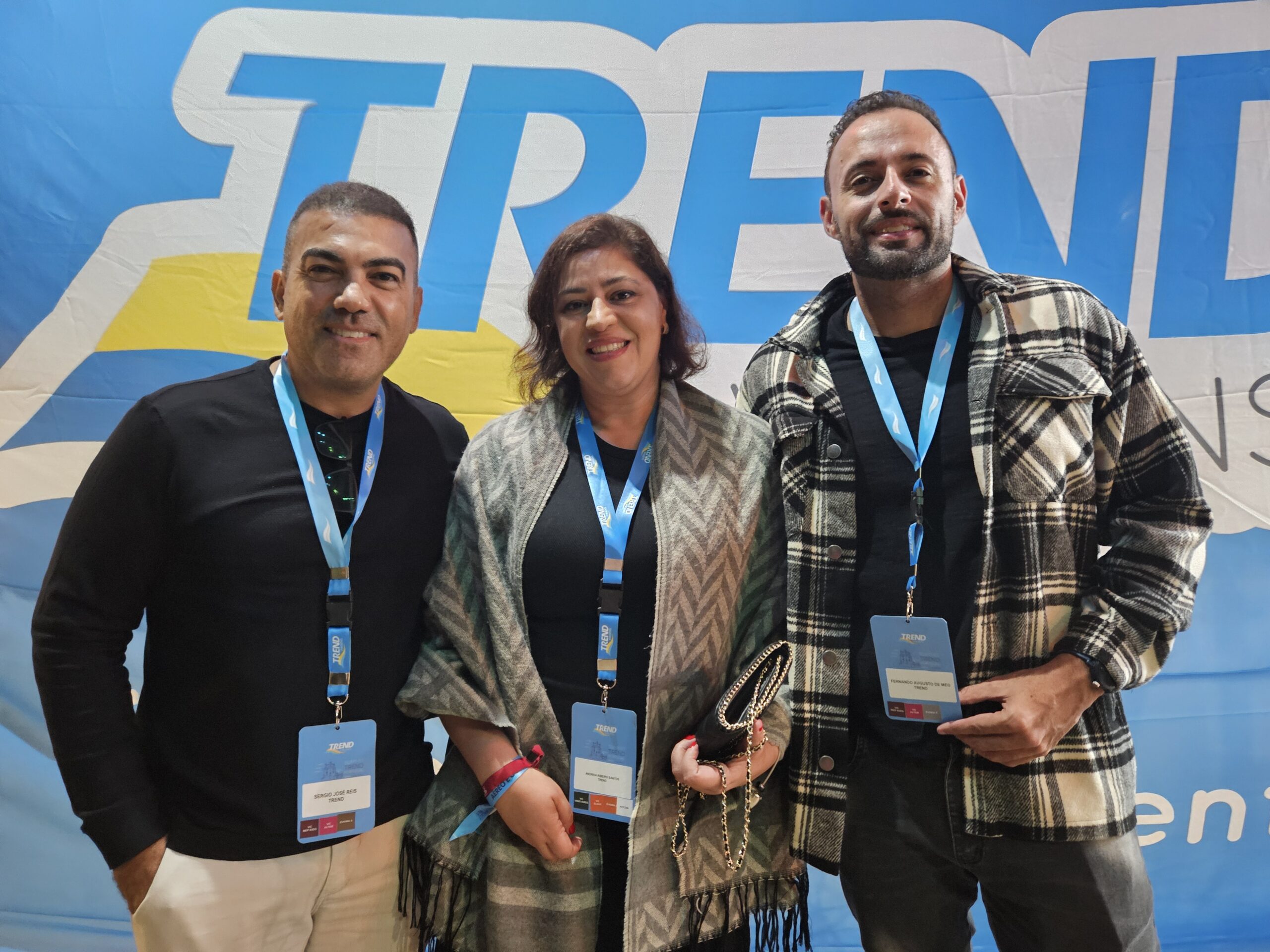 Sérgio José, Andreia Ribeiro e Fernando Augusto, da Trend