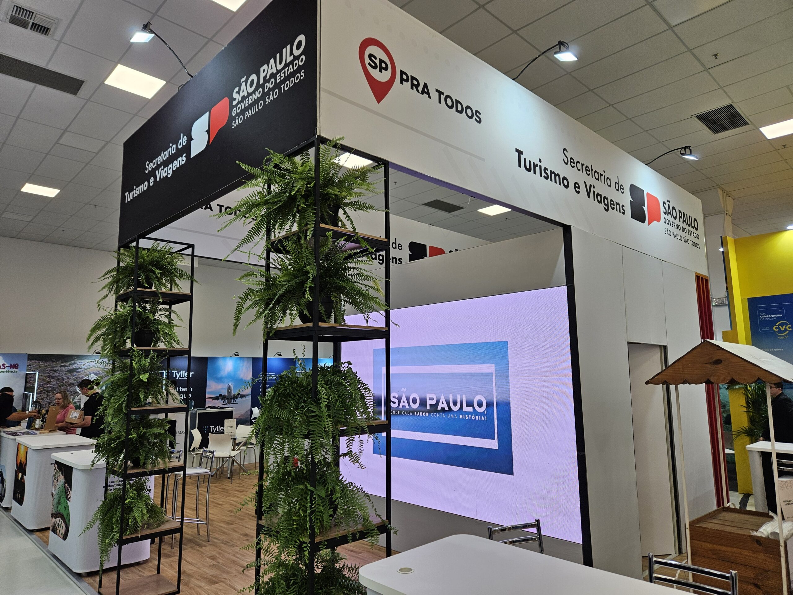 Estande da Secretaria Estadual de São Paulo