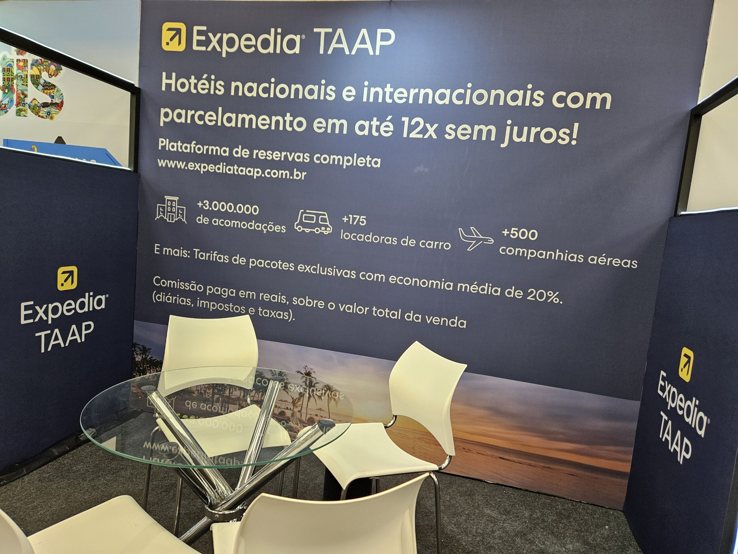 Estande da Expedia TAAP