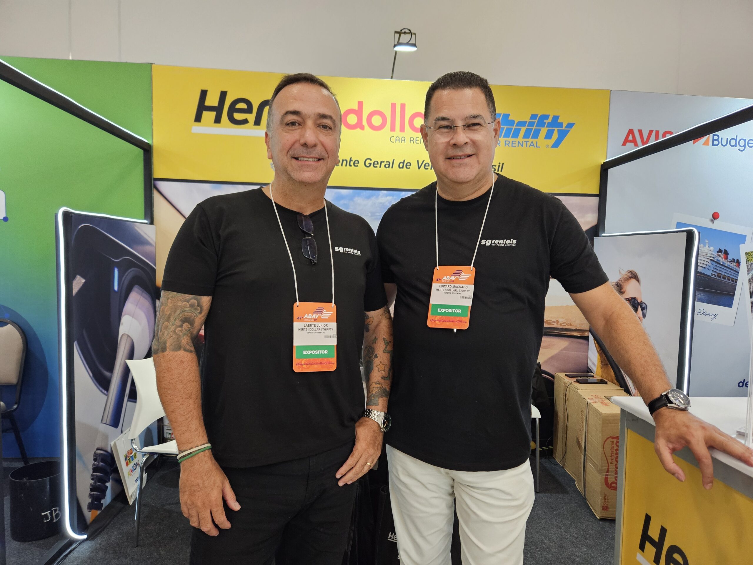 Laerte Junior e Edward Machado, da Hertz Dollar Thirfty