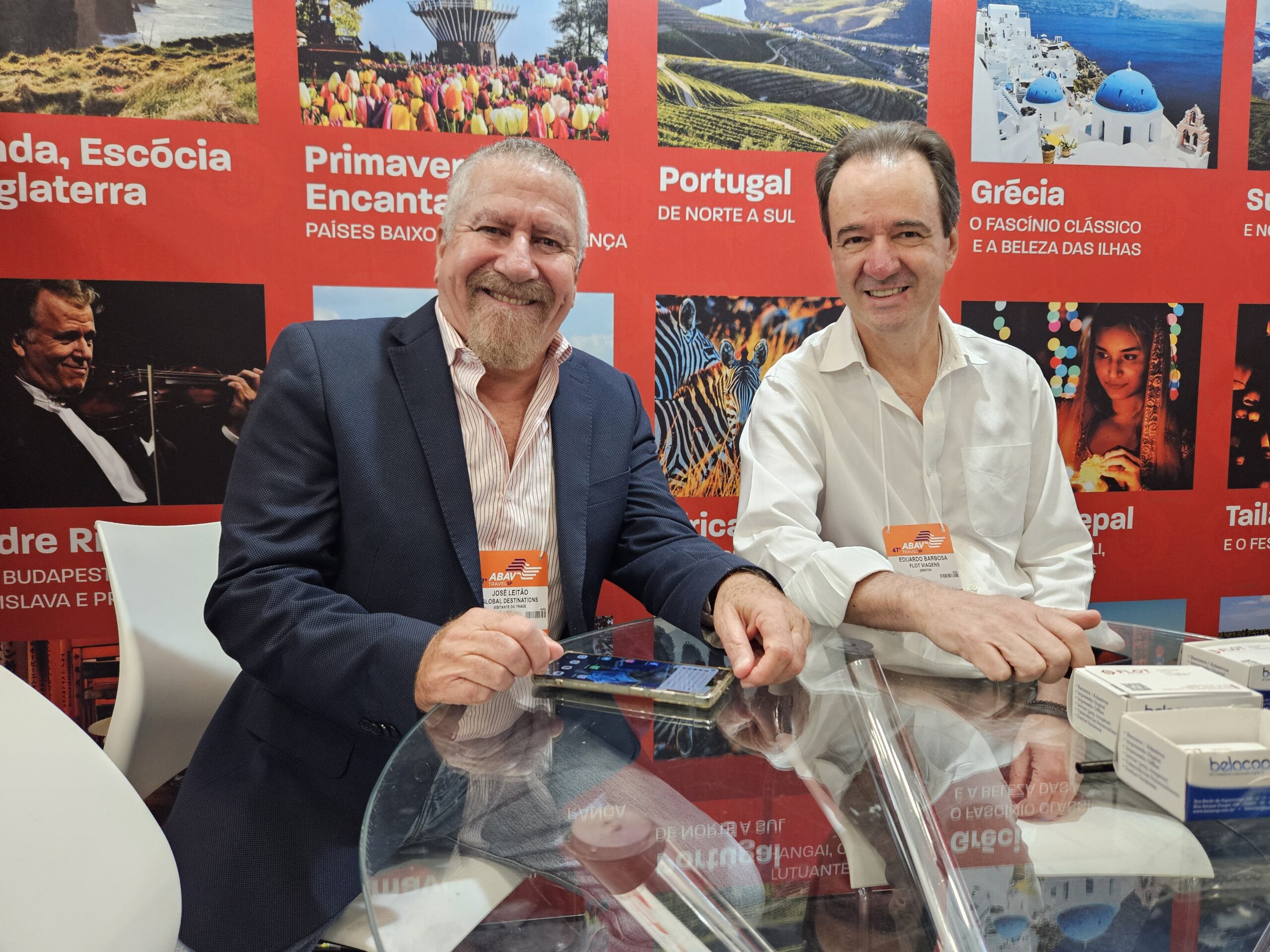 José Leitão, da Global Destinations, e Eduardo Barbosa, da Flot