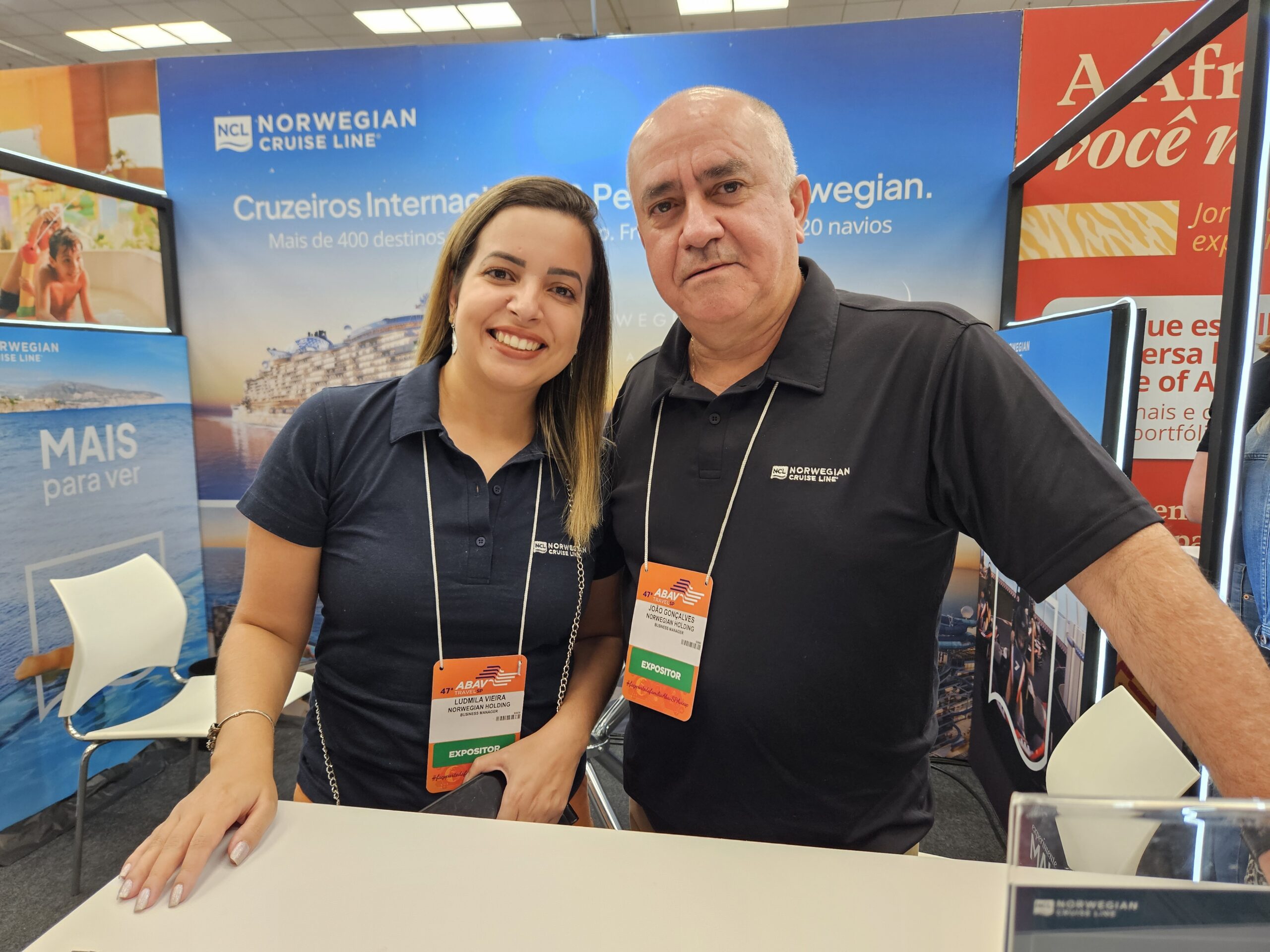 Ludmila Vieira e João Gonçalves, da Norwegian Holding