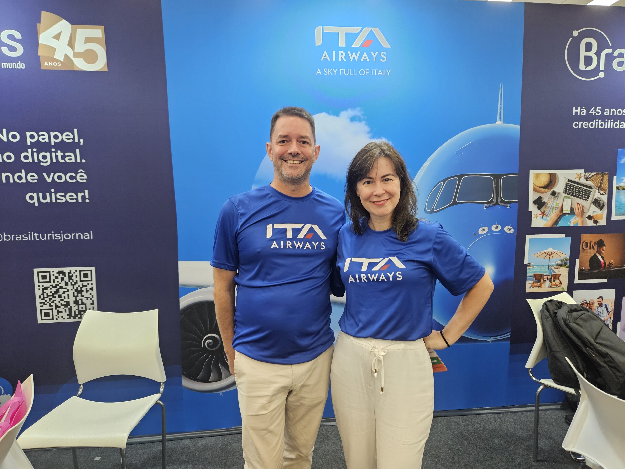 Diego Lopes e Carla Marin, da ITA Airways