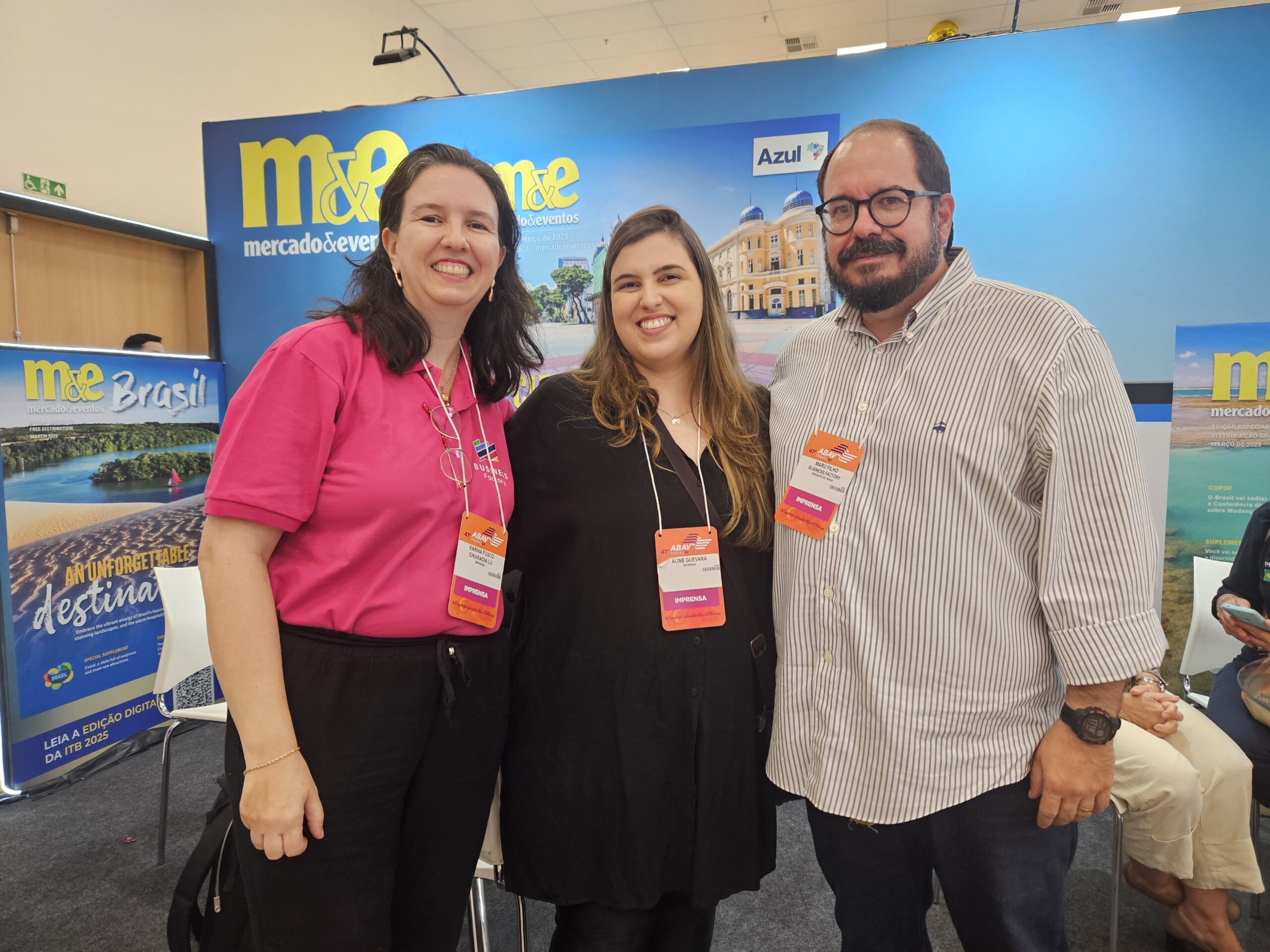 Karina Fusco, Aline Guevara e Maru Filho, da Business Factory