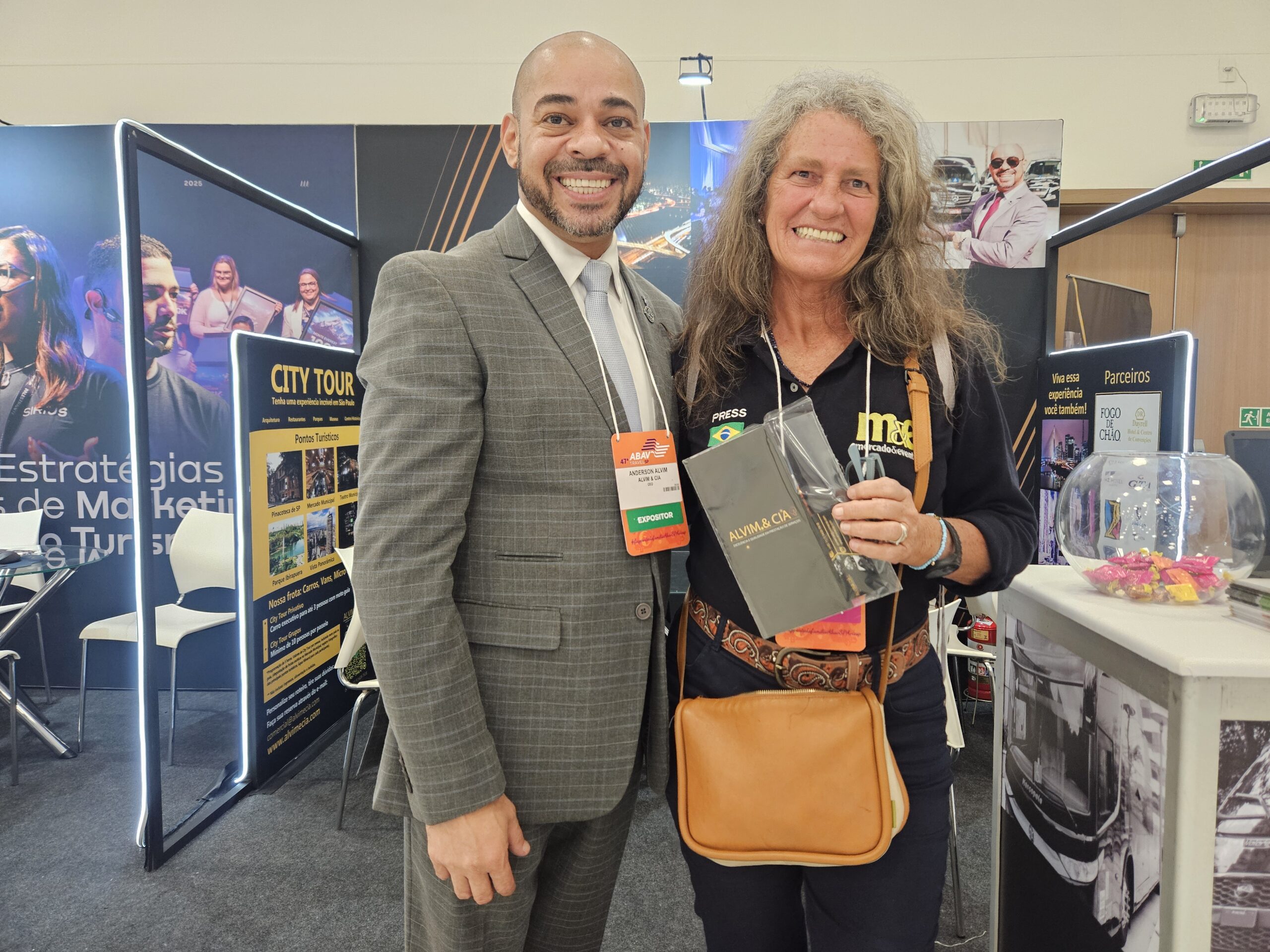 Anderson Alvim, da Alvim & Cia, e Mari Masgrau, do M&E