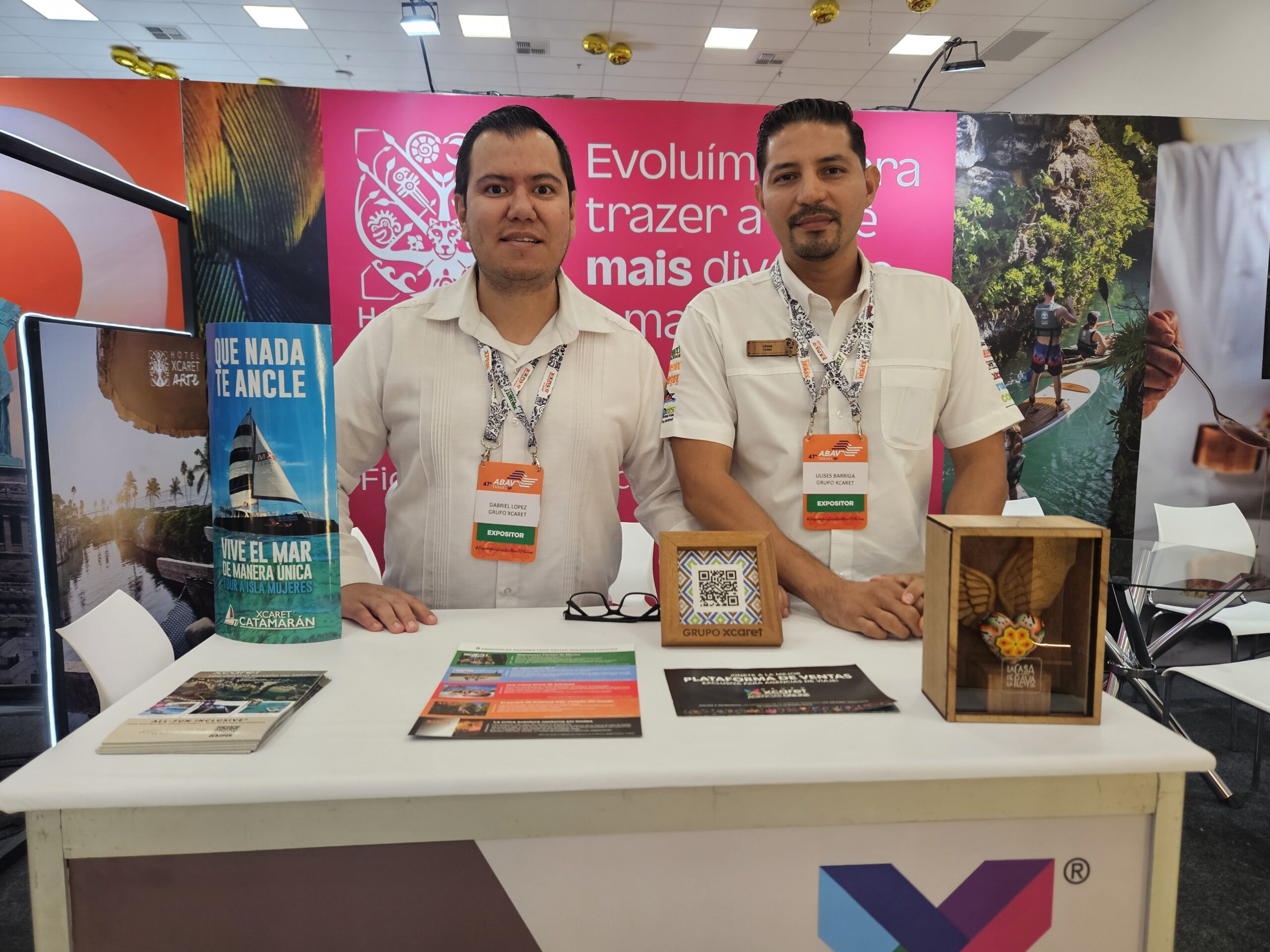 Gabriel Lopez e Ulises Barriga, do Grupo Xcaret